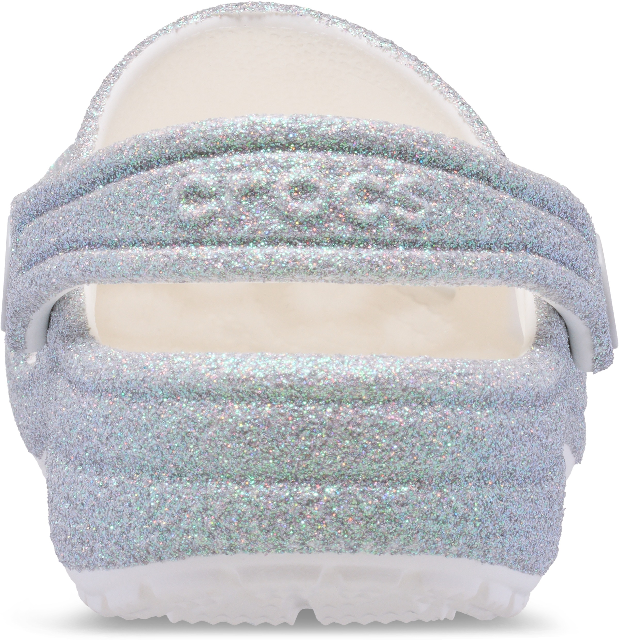 Crocs Clog »Classic Iridescent Glitter«, Glitzerschuh, Sandale, Hausschuh mit schwenkbarem Fersenriemen