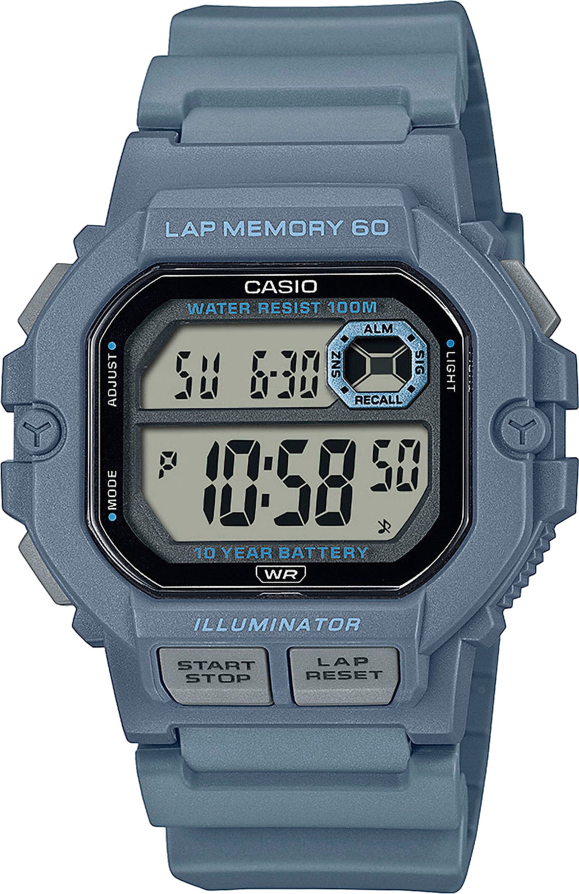 CASIO TIMELESS COLLECTION Chronograph, Quarzuhr,Armbanduhr,Herrenuhr,Digitaluhr, Resinarmband autom. Kalender