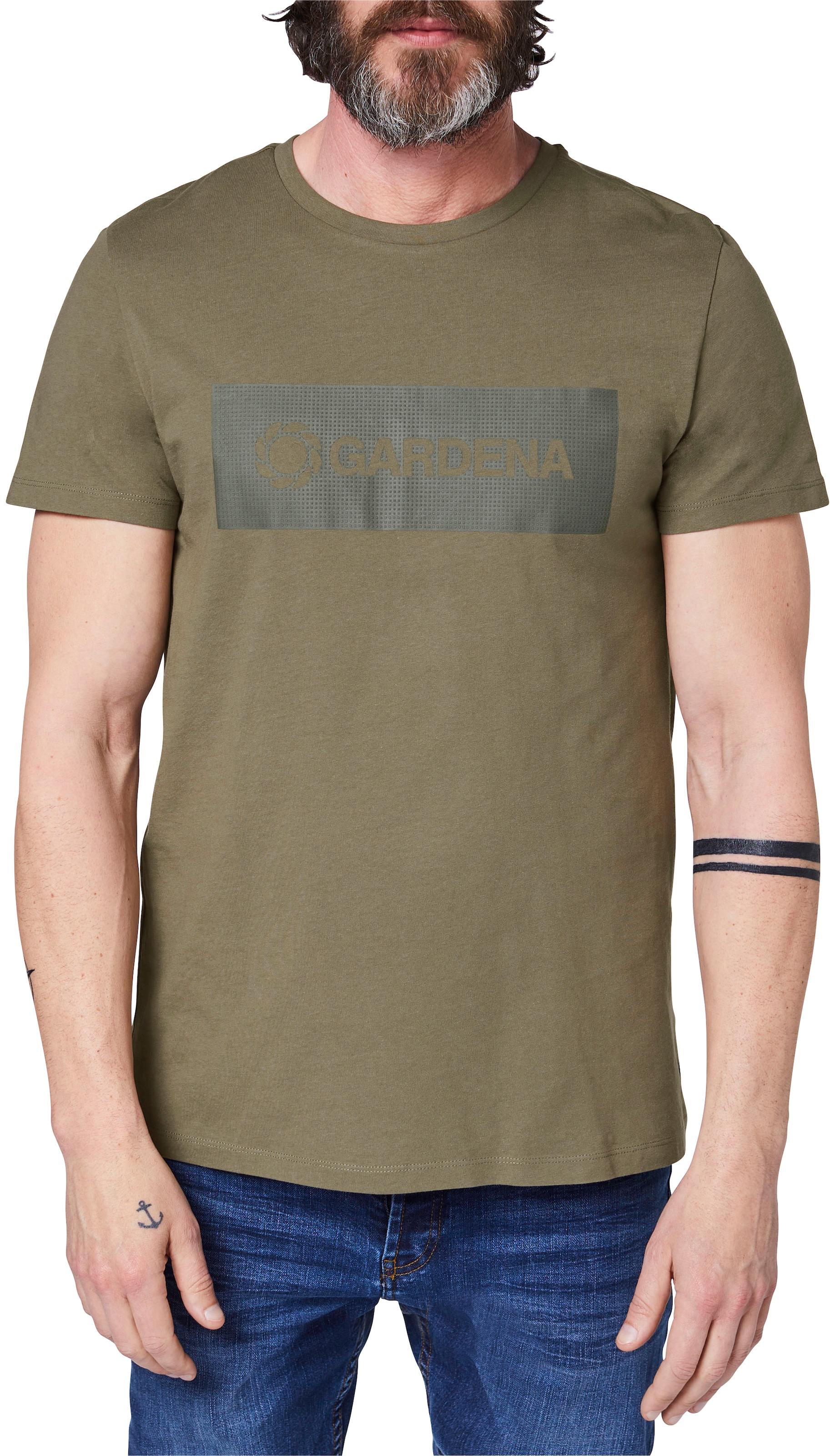BAUR Gardena-Logodruck | T-Shirt kaufen ▷ mit »Dusty Olive«, GARDENA