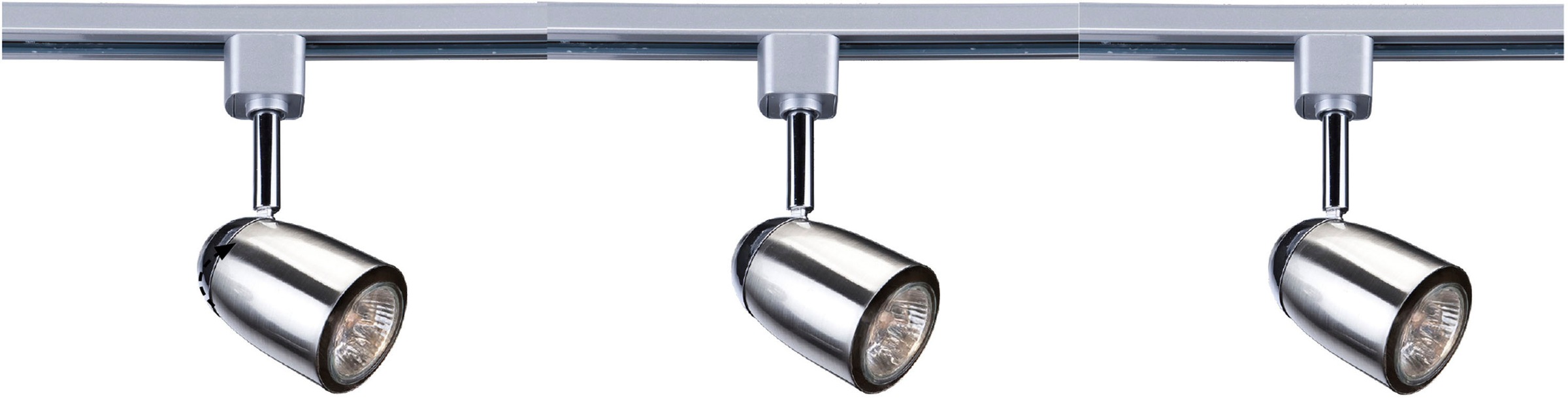 Searchlight LED Deckenspots »Track & Spot Pack - 3 LED Spots, 1 m Gleis, 2-Wege-Anschluss« GU10 1 Stk.