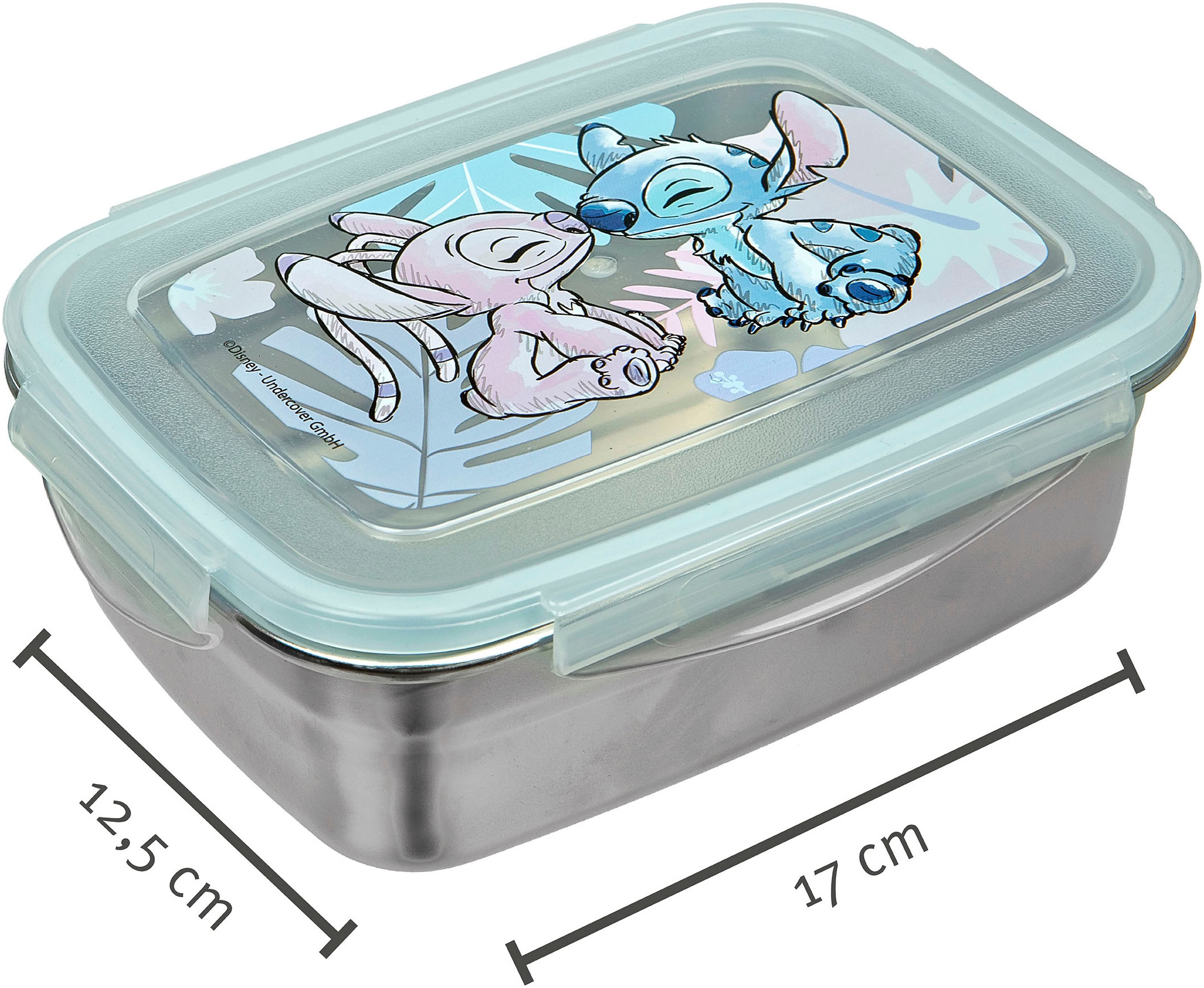 UNDERCOVER Lunchbox »Brotdose & Trinkflasche, Stitch«, (Set, 2 tlg.), mit Trinkflasche