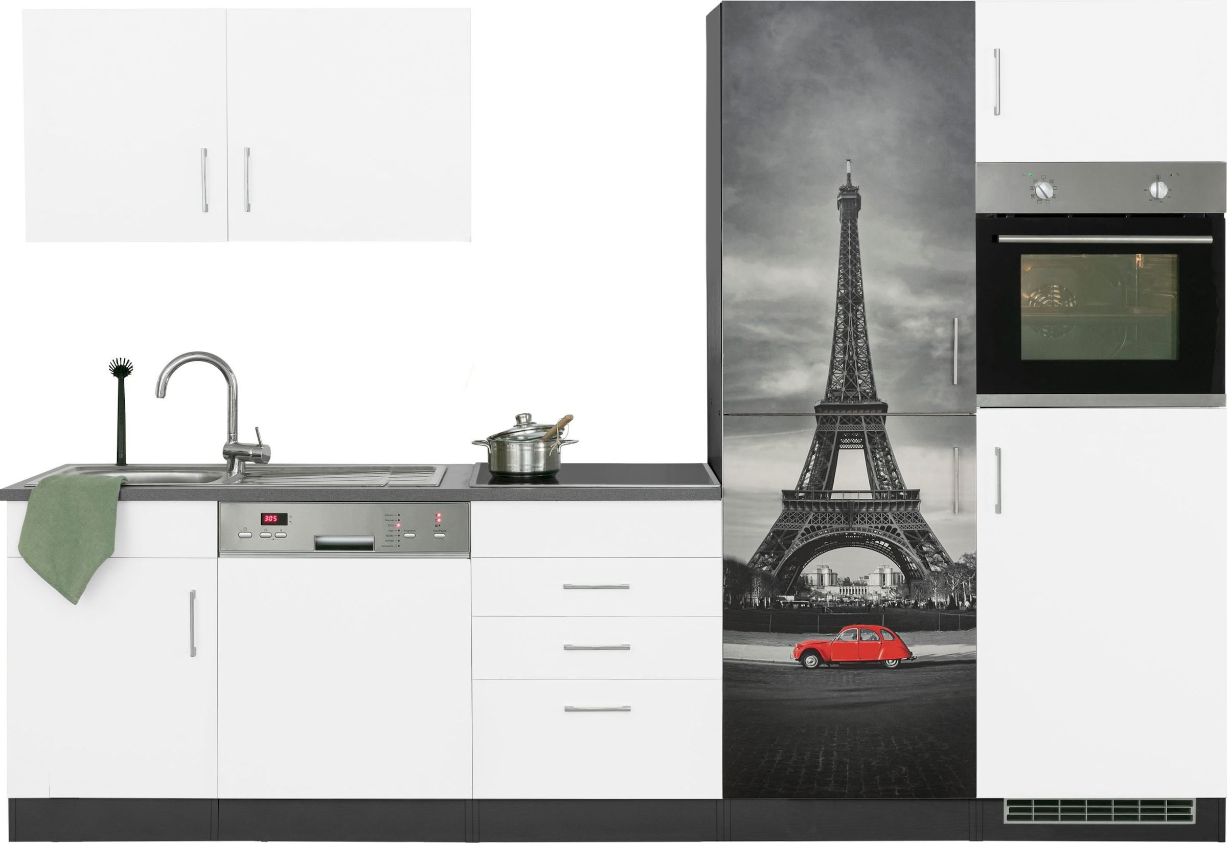 KOCHSTATION Küchenzeile "KS-Paris – Küchen mit einzigartigen Fotomotiven au günstig online kaufen