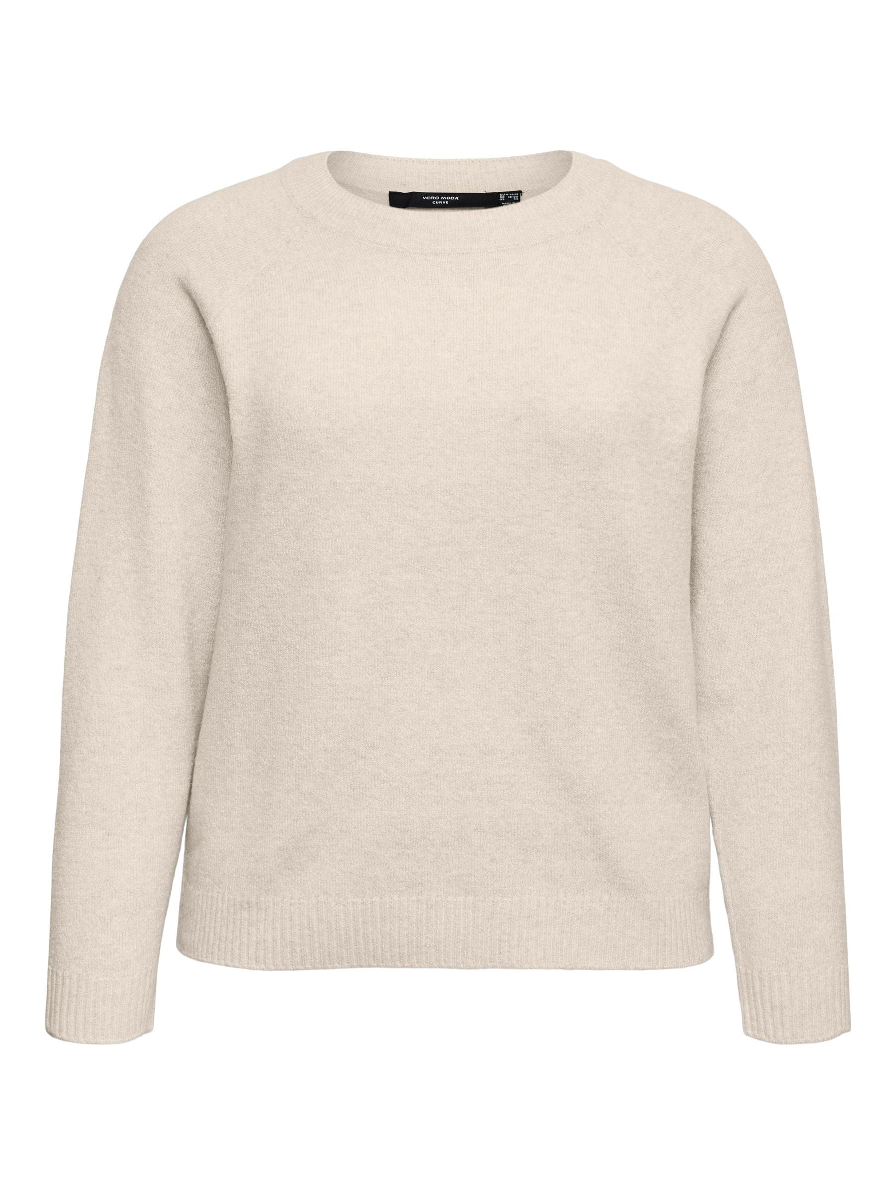 Vero Moda Curve Rundhalspullover "VMCDOFFY LS O-NECK BLOUSE GA NOOS CUR" günstig online kaufen