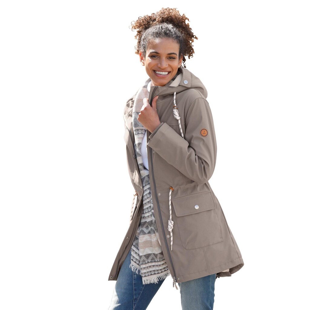 Casual Looks Regenjacke, mit Kapuze