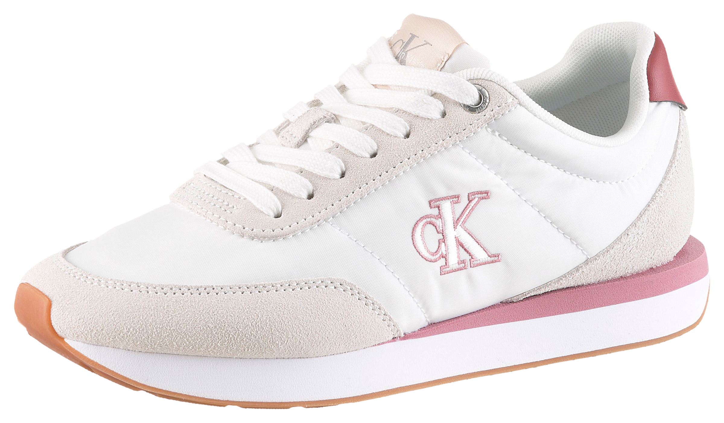 Calvin Klein Keilsneaker "RETRO RUNNER ESS MIX MAT" Schnürschuh, Halbschuh, günstig online kaufen