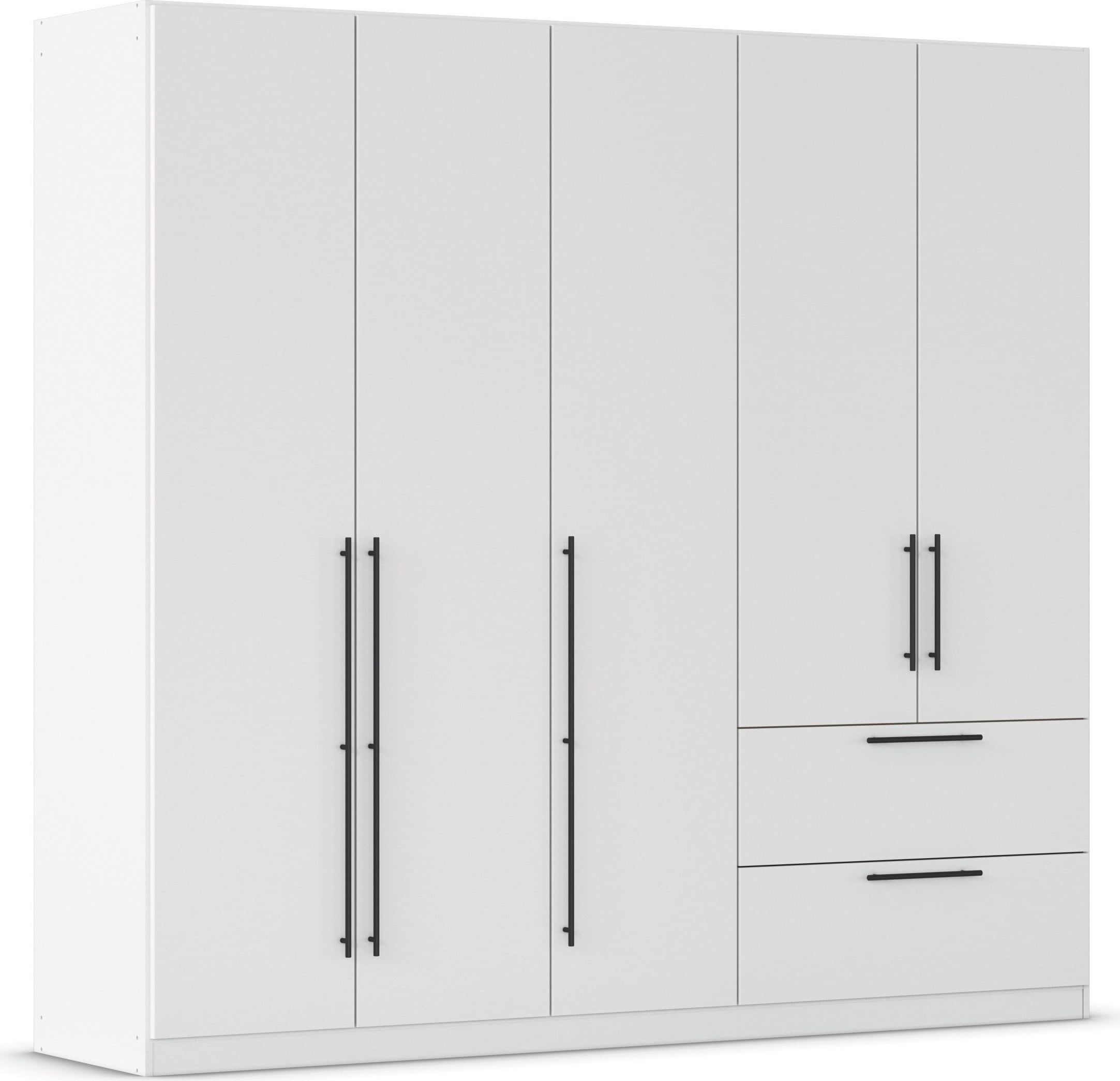 OTTO home Kleiderschrank "Mehrzweckschrank Aktenschrank Möbel Mietswohnung Schlafzimmer AVOLA" 3 verschiedene Ausstattungen BASIC/CLASSIC/PREMIUM (inkl. SOFT-CLOSE), mit hochwertigen Stangengriffen aus Metall in Schwarz MADE IN GERMANY