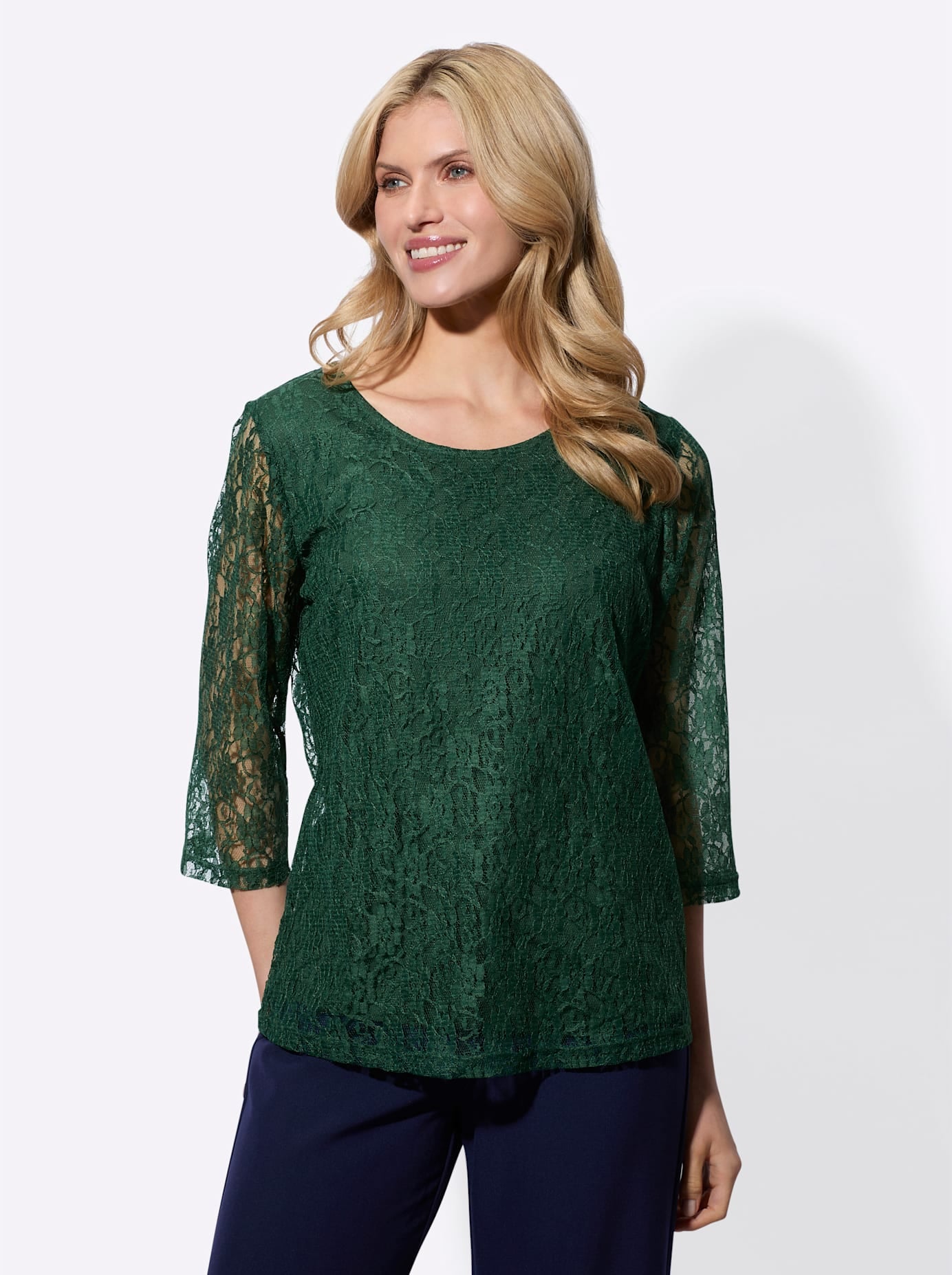 Classic Basics Spitzenshirt "Spitzenshirt", (1 tlg.) günstig online kaufen