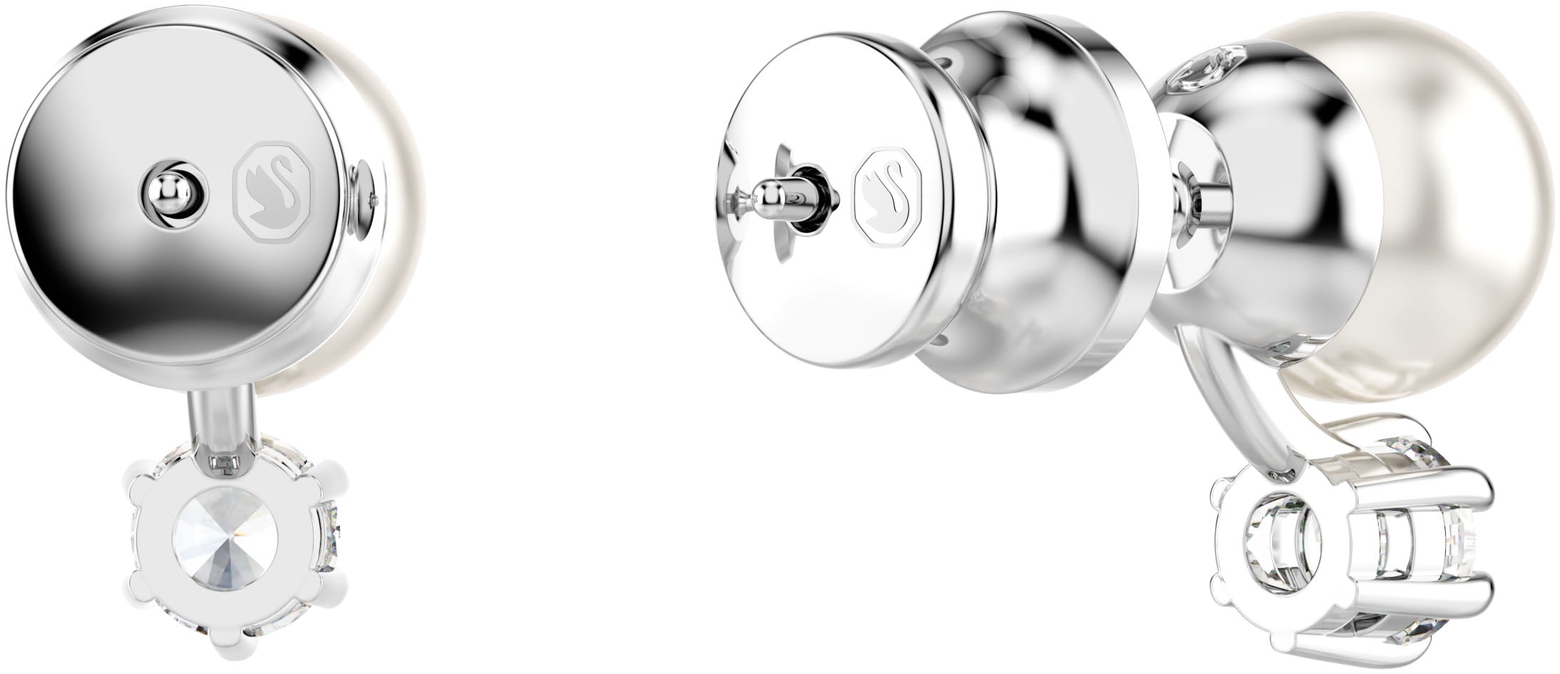 Swarovski Paar Ohrstecker »Schmuck Geschenk Matrix Ohrringe, 5694225«, mit Swarovski® Zirkonia (synth.) - mit Swarovski® Perle