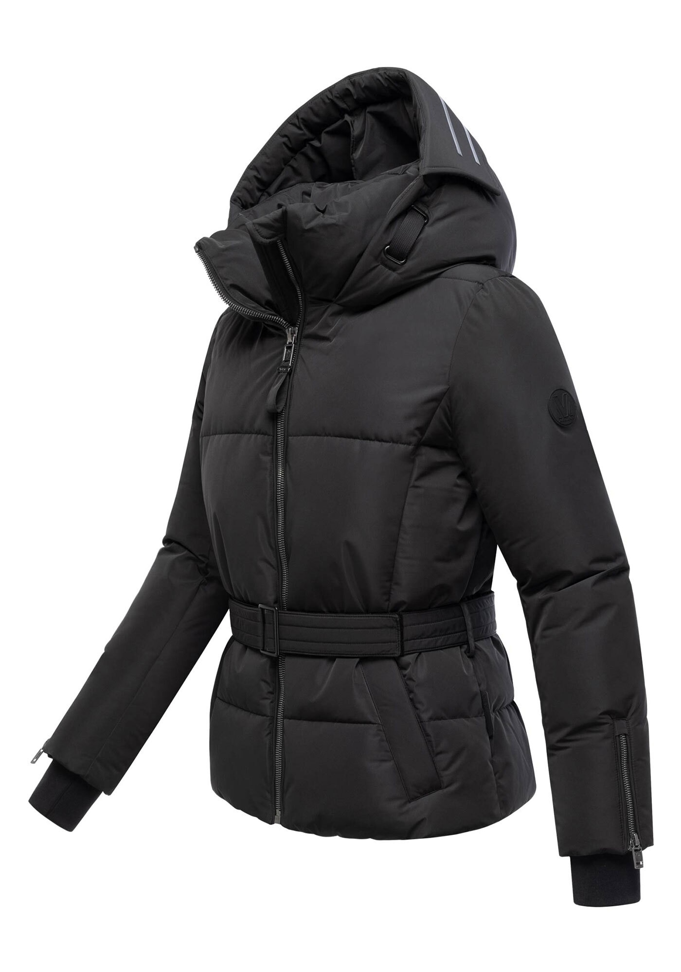 Marikoo Winterjacke »Aleynaa«, Winterjacke mit Taillengürtel