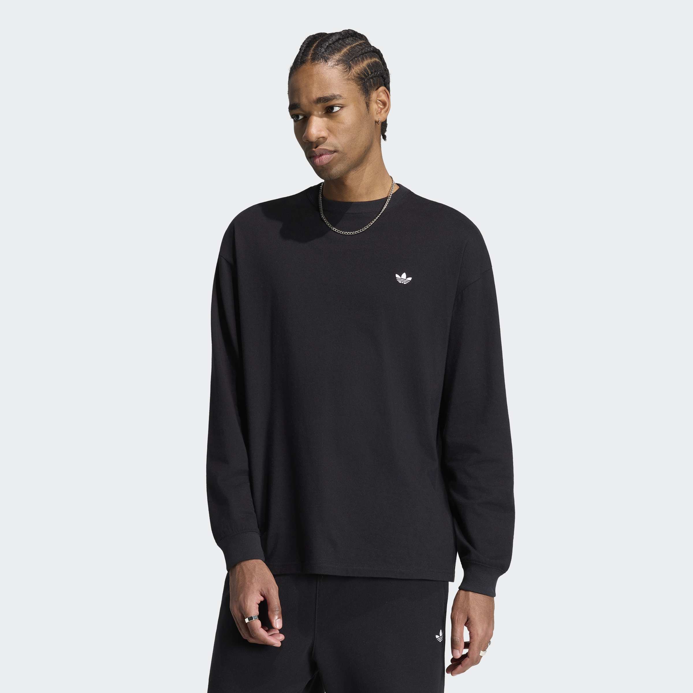 adidas Originals T-Shirt "TREFOIL ESSENTIALS LONGSLEEVE" mit Rundhalsausschnitt, in normaler Länge, Kurzarmdesign