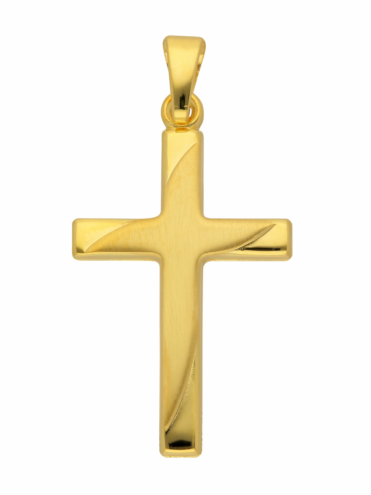 Adelia´s Kettenanhänger »Damen & Herren Goldschmuck 585 Gold Kreuz Anhänger«