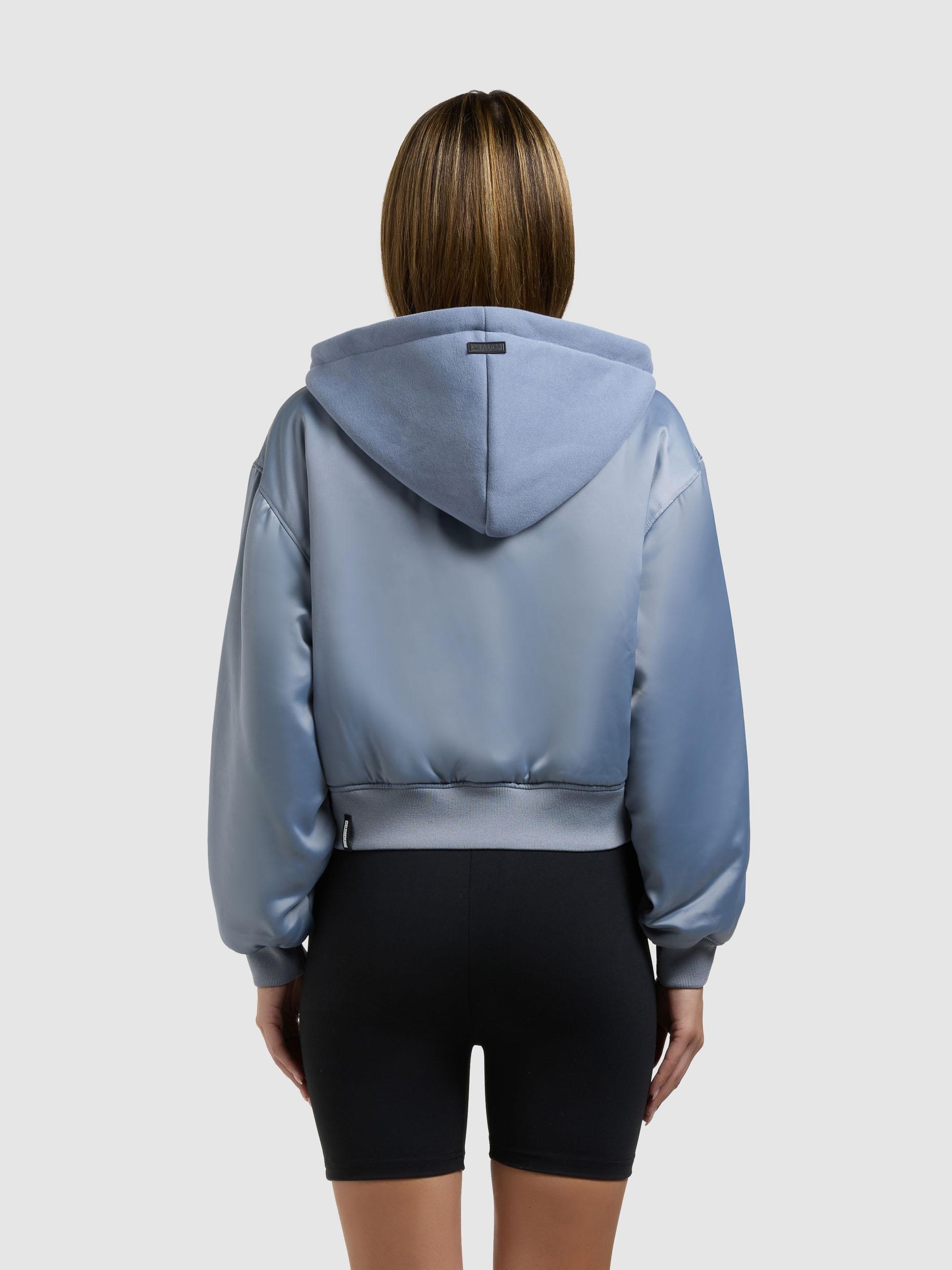KHUJO Chani Women's Bomber Jacket Blue Size S 2