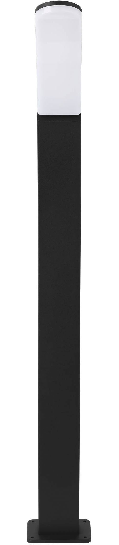 EGLO Stehlampe »Fiumicino Außen-Stehlampe, Außenlampe, Alu und Kunststoff, IP44, Lampe« LED-Modul 1 Stk. Warmweiß Stehleuchte - H90 cm - schwarz - 11,5W inkl.
