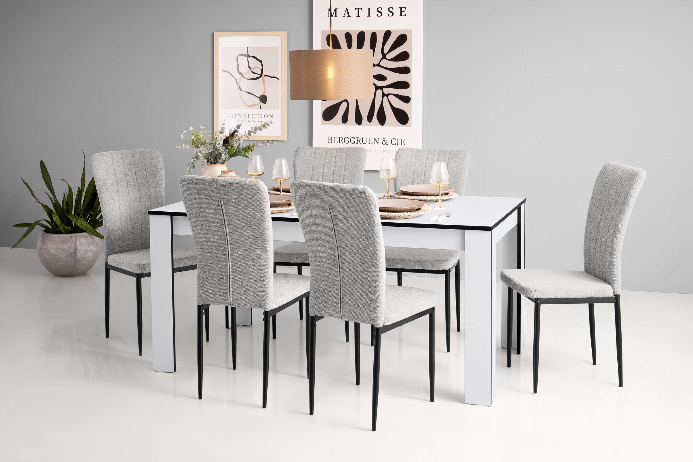 Home affaire 4-Fußstuhl "Bergamo" (Set) 4 Stk.erhältlich in Samt, Vintage-M günstig online kaufen