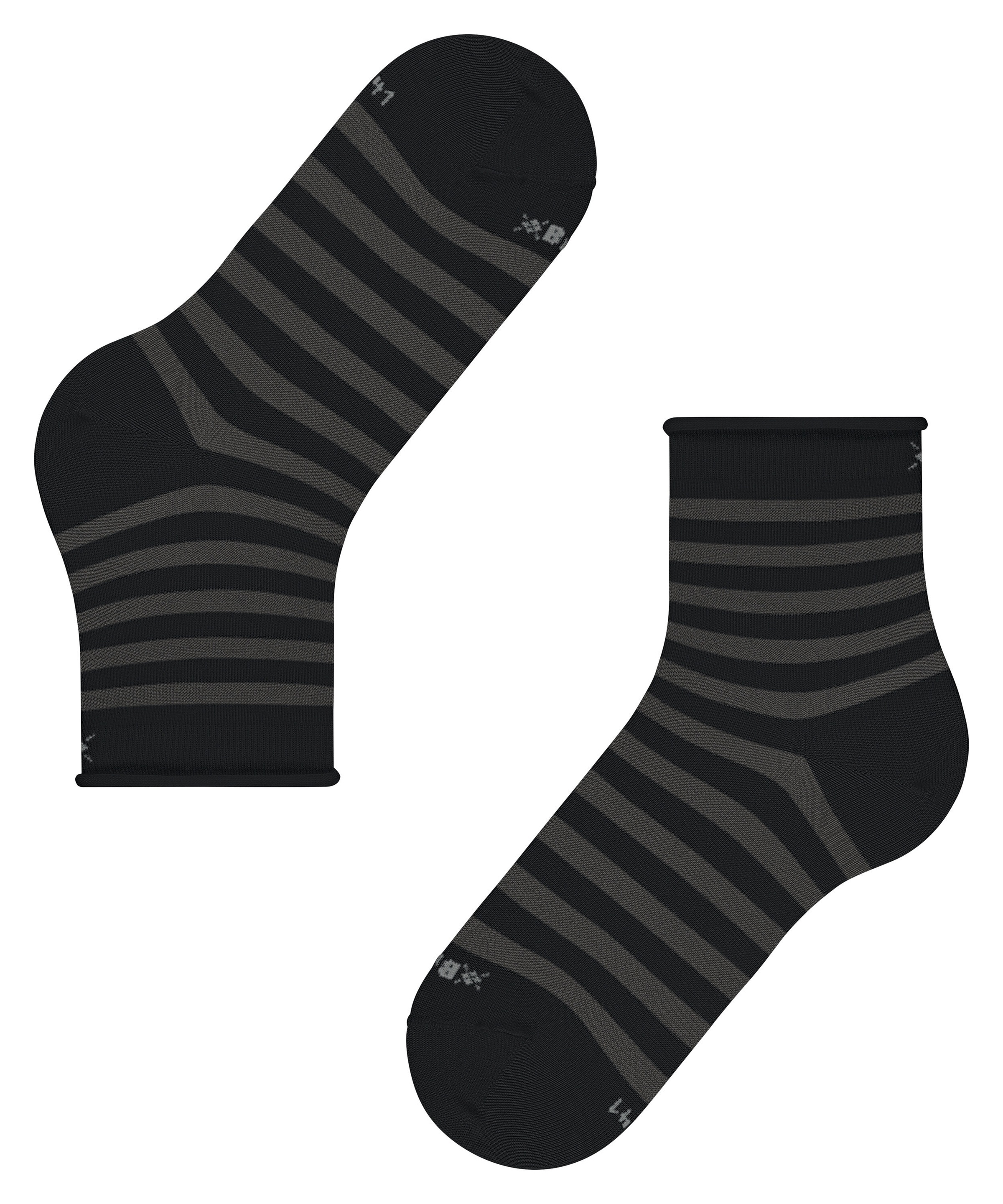 Burlington Kurzsocken »Swansea« Einheitsgröße 36-41, modernes Streifenmuster, Rollbündchen