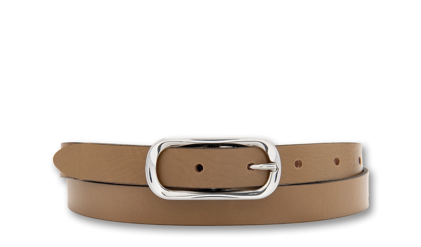 BERND GÖTZ Ledergürtel "Ledergürtel mit glänzender, ovaler Blickfangschließ günstig online kaufen