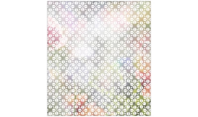 Fensterfolie »Look Grafik Blumenmuster white«, halbtransparent, glattstatisch haftend