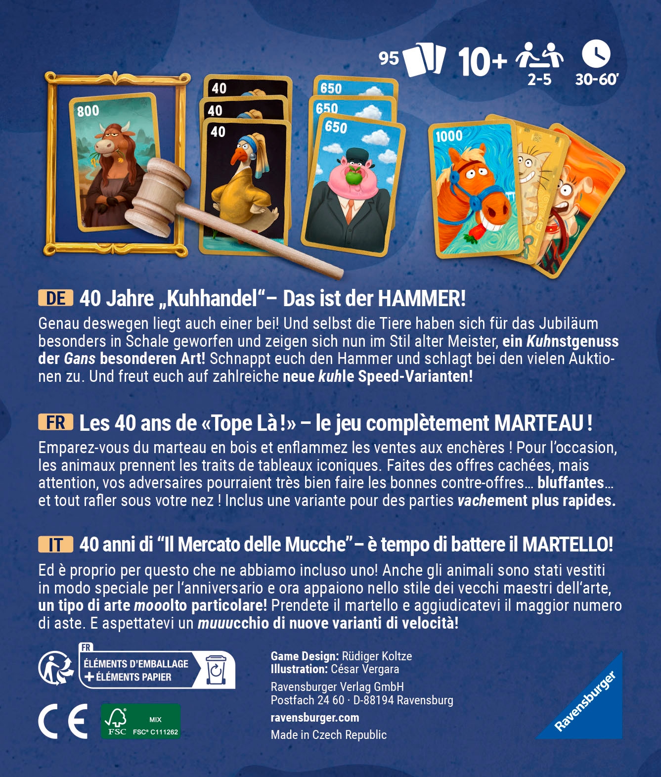 Ravensburger Spiel »Kuhhandel 40 Jahre Jubiläumsedition«, Made in Europe