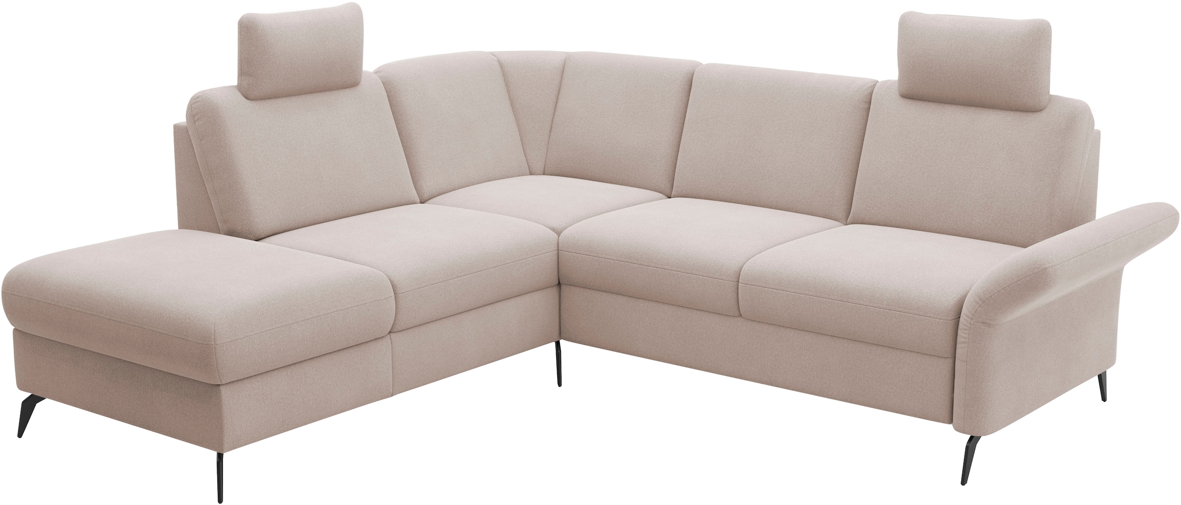 Home affaire Ecksofa »Rochelle«, optional: Armteilverstellung, klappbar, Bettkasen