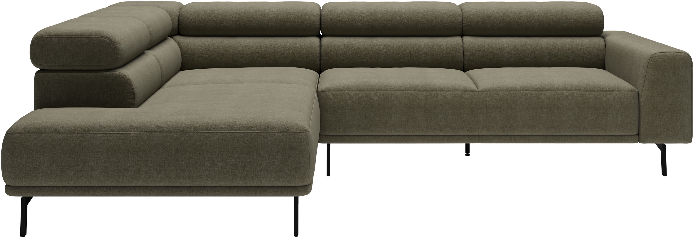 SCHÖNER WOHNEN-Kollektion "Tossa, Modernes Design trifft smarte Funktione, Breite 273 cm" Motorischer Sitzvorzug, Kopfteil-Funktion & Saugroboter-Höhe