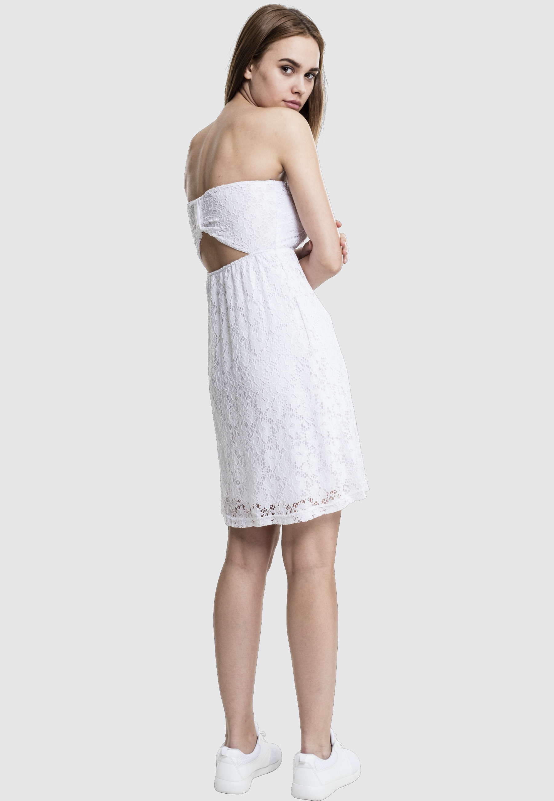 URBAN CLASSICS Shirtkleid »Urban Classics Damen Ladies Laces Dress« 1 Stk. tlg.
