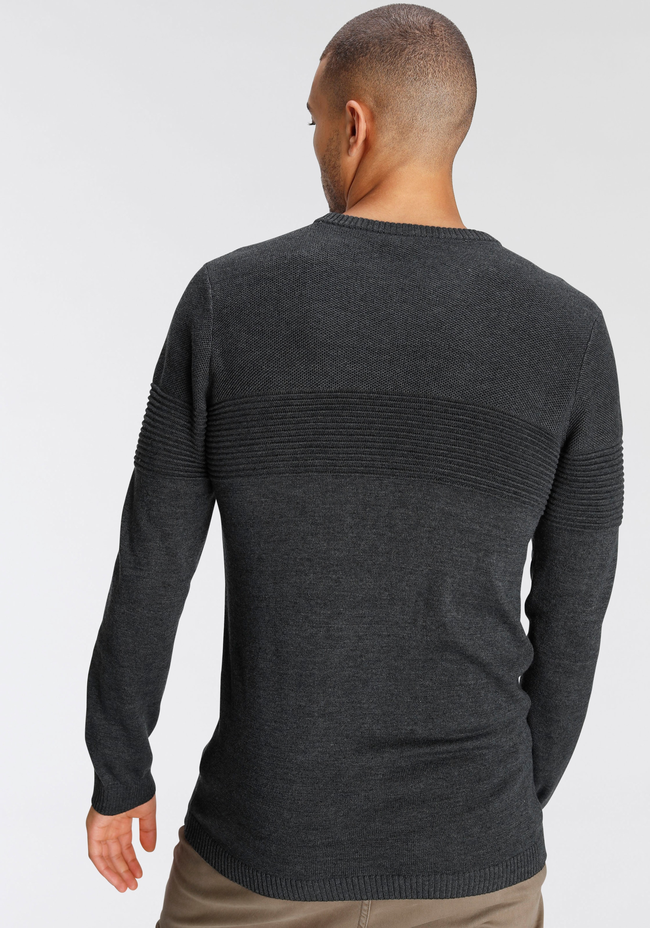 AJC Strickpullover, mit unterschiedlichen Strickmustern