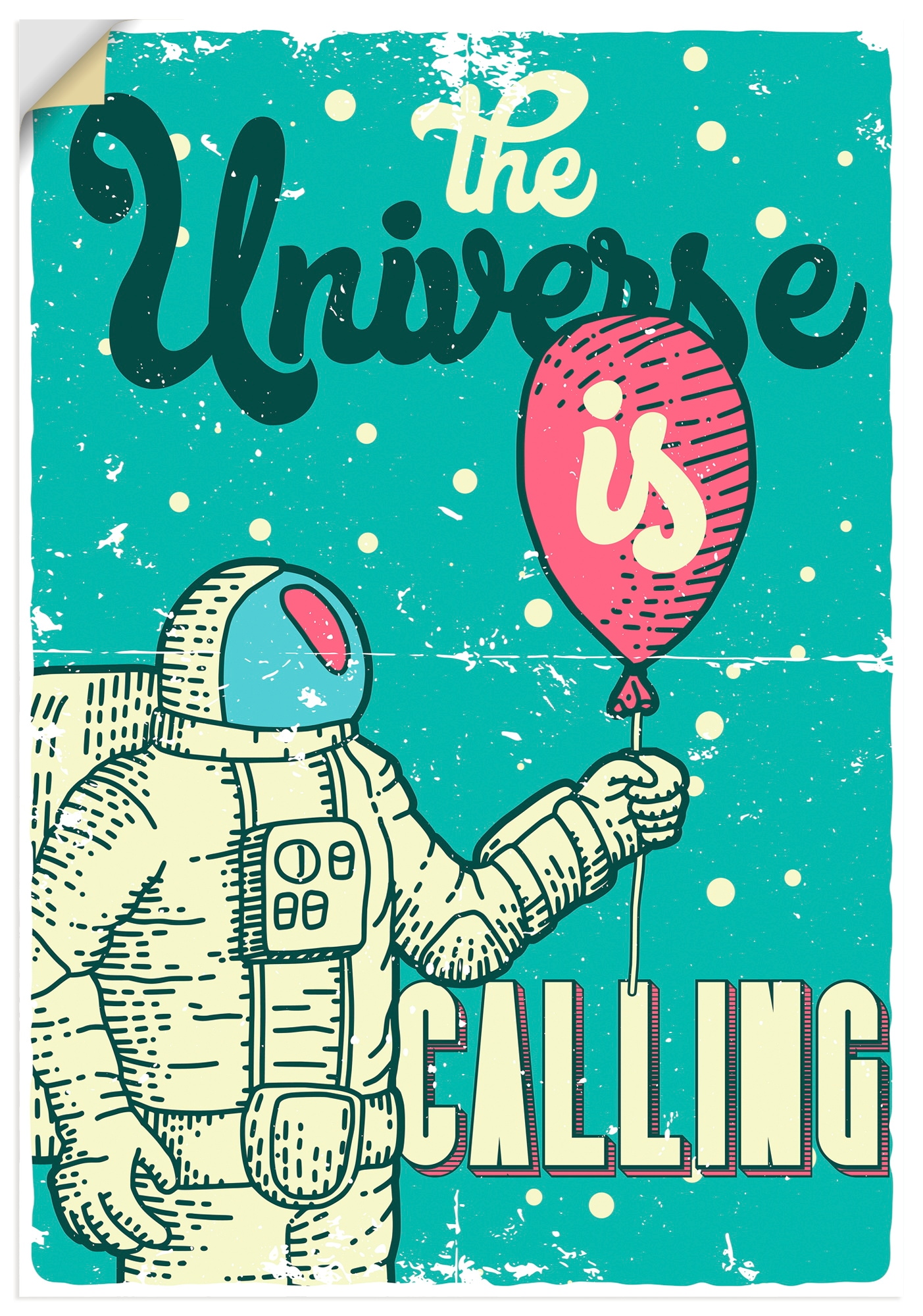 Artland Wandbild "Das Universum ruft" 1 Stk. tlg. als Alubild, Leinwandbild, Poster, Wandaufkleber in verschied. Größen