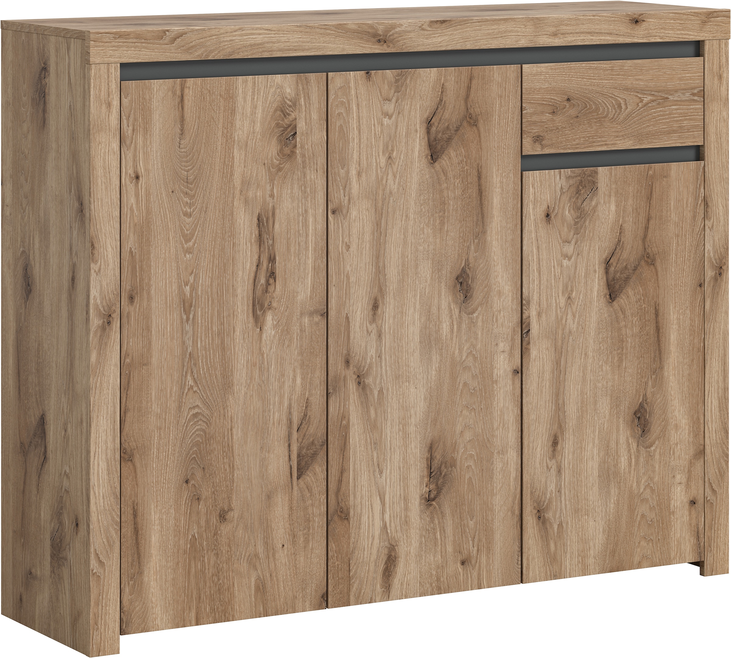 Sideboard »Silvestris, Breite 131cm, 4 Türen, 1 Schubkasten, Grifflose Fronten«,...