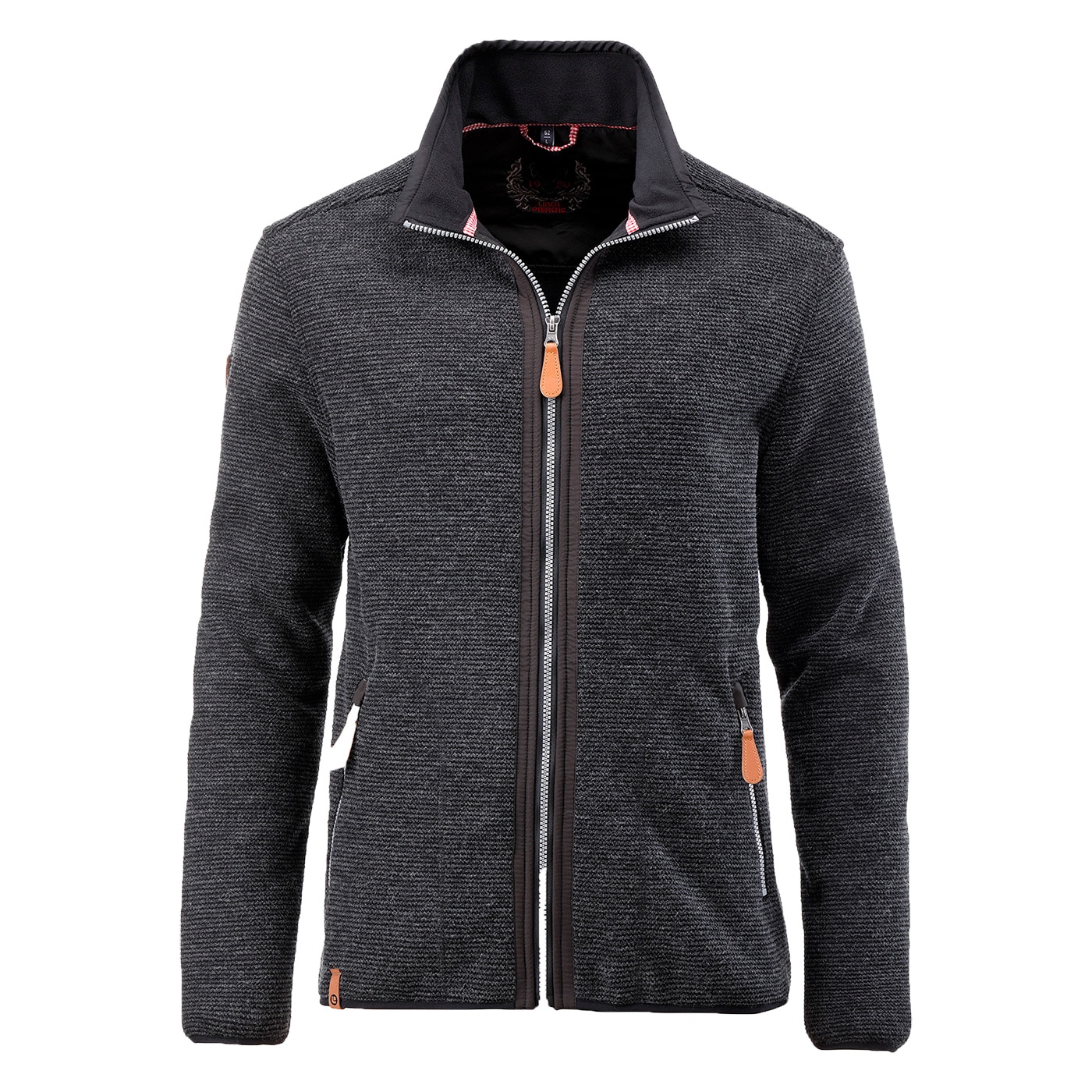 DEPROC Active Strickfleecejacke "BLAIRWOOD MEN", Kontrastreissverschluss