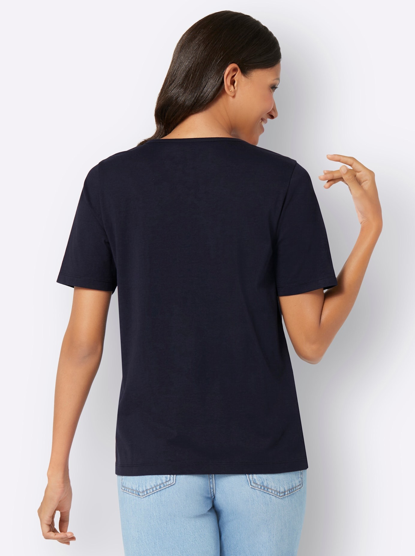 Thumbnail - Classic Basics Kurzarmshirt "Rundhals-Shirt", 1 Stk.