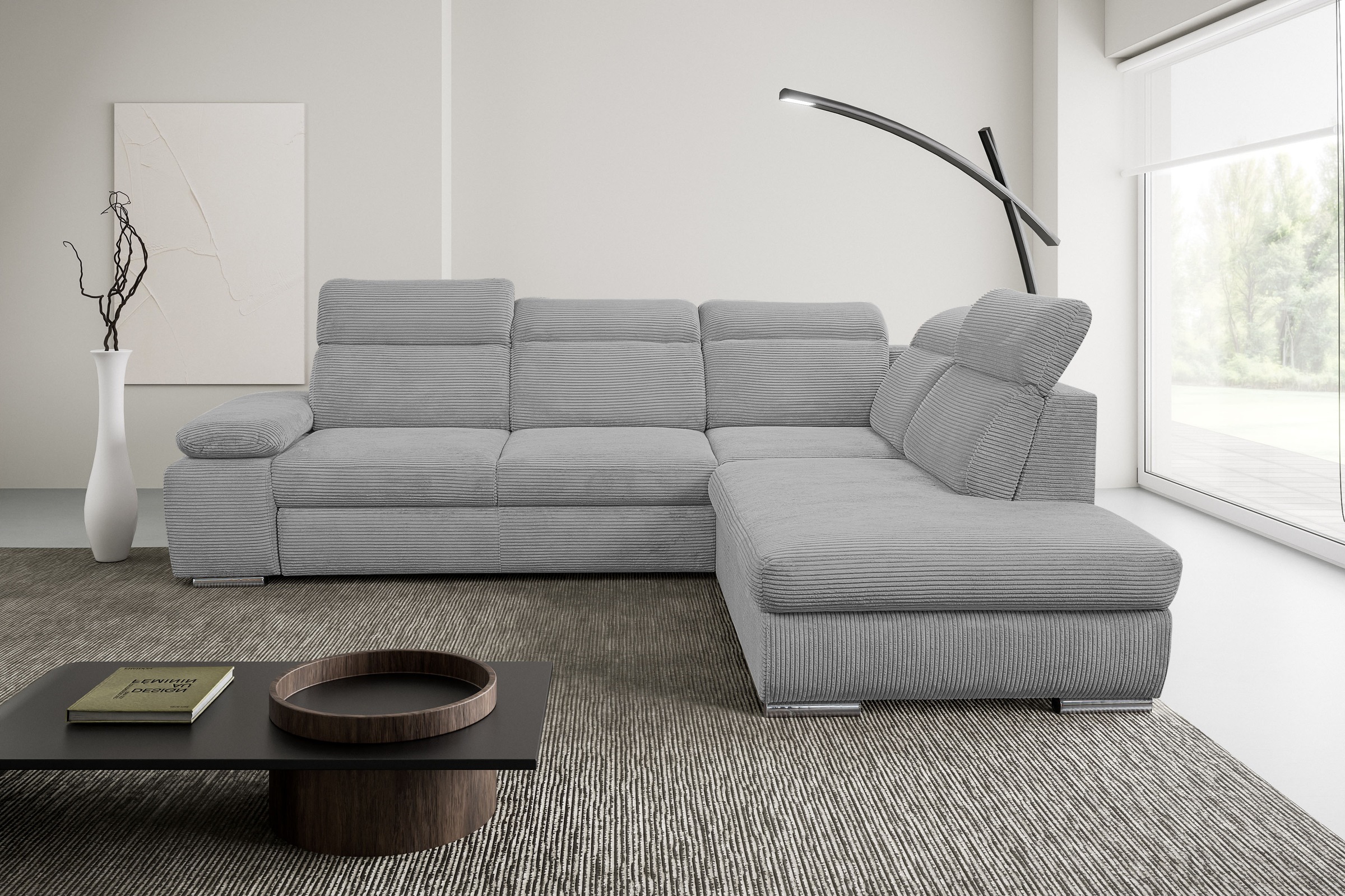 WERK2 Ecksofa "Memo Alicante" Schlafsofa mit Bettkasten & verstellbaren Kop günstig online kaufen