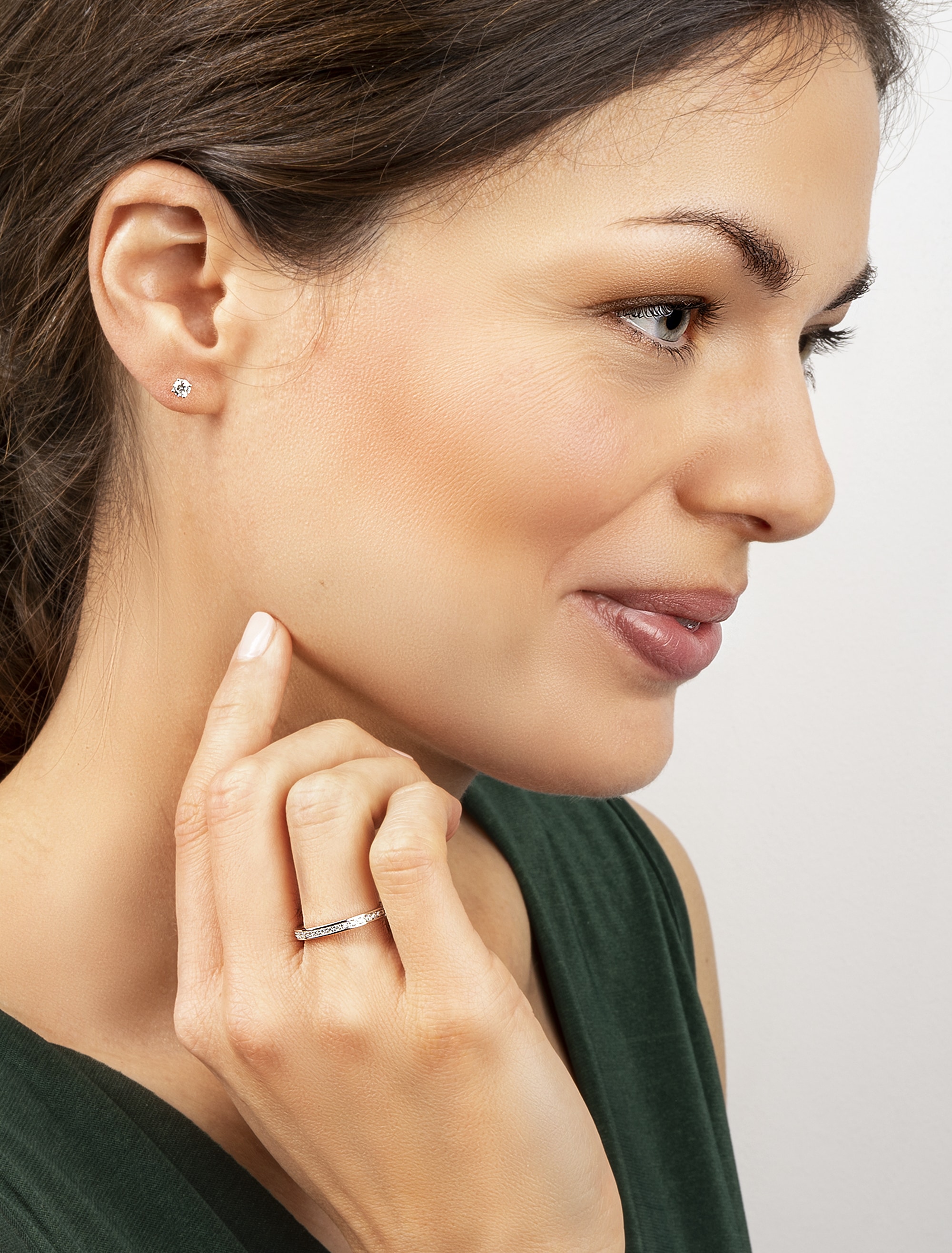 ONE ELEMENT Paar aus Ohrringe Brillant Diamant Ohrstecker Schmuck | Damen BAUR Ohrhänger Platin«, Platin »0.40 950 ct kaufen