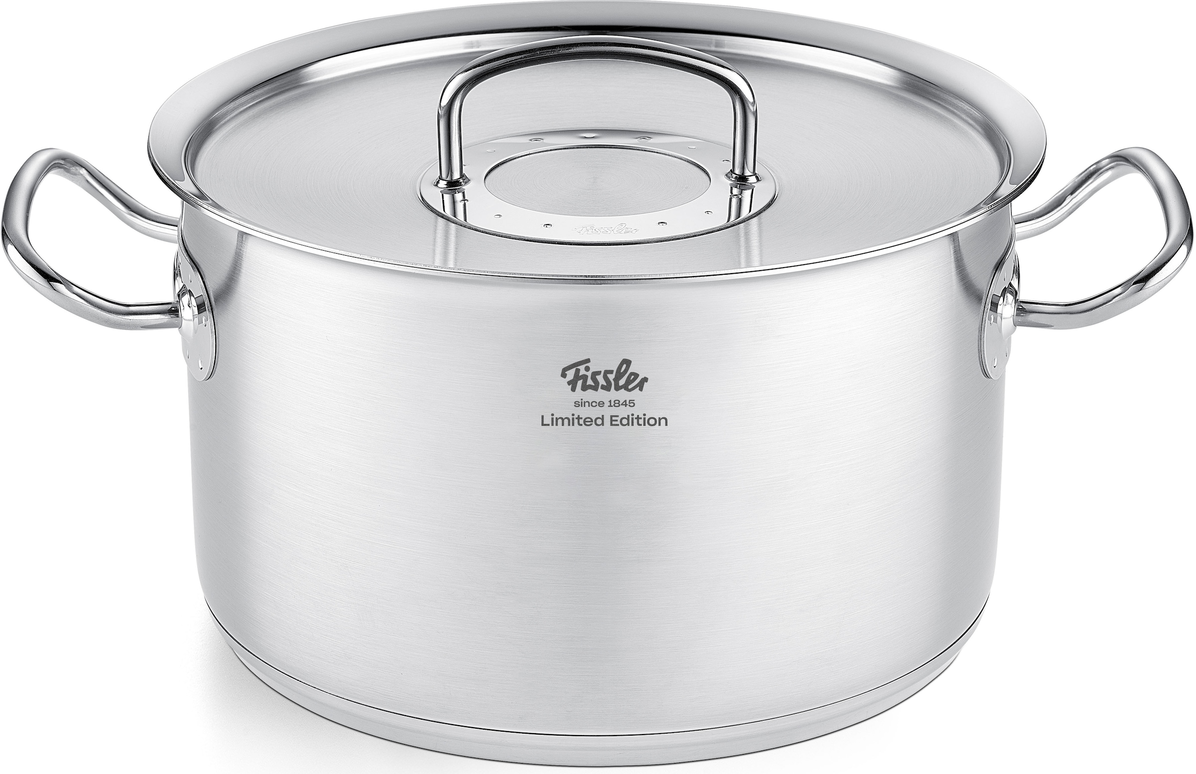 Fissler Topf-Set »Original-Profi Collection® Retro«, Edelstahl 18/10, (Set, 9 tlg., 3 Kochtöpfe,1 Bratentopf, 1 Stielkasserolle, 4 Metalldeckel), Limited Edition, Made in Germany