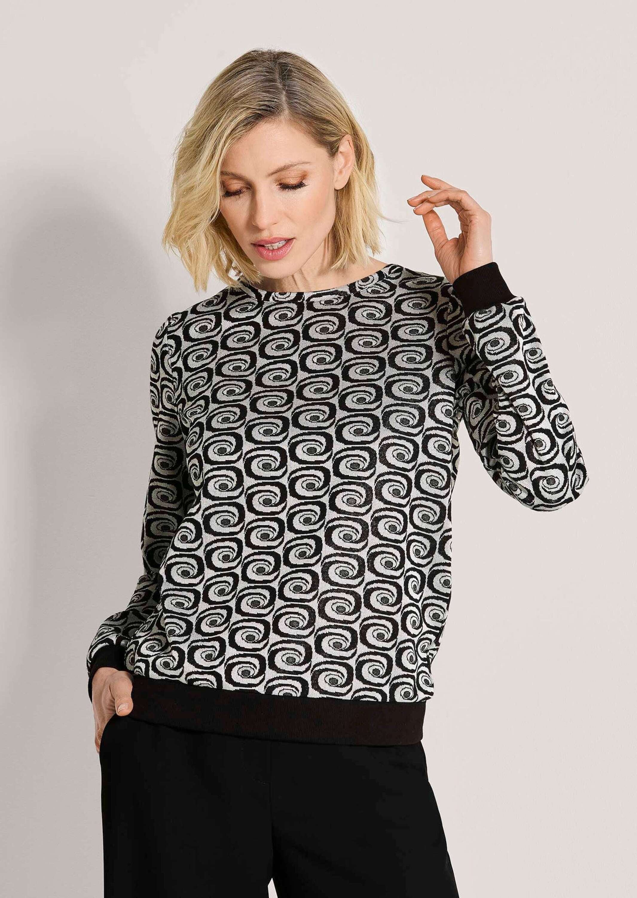 MADELEINE Langarmshirt »Shirt Sweatshirt mit Retro-Muster«