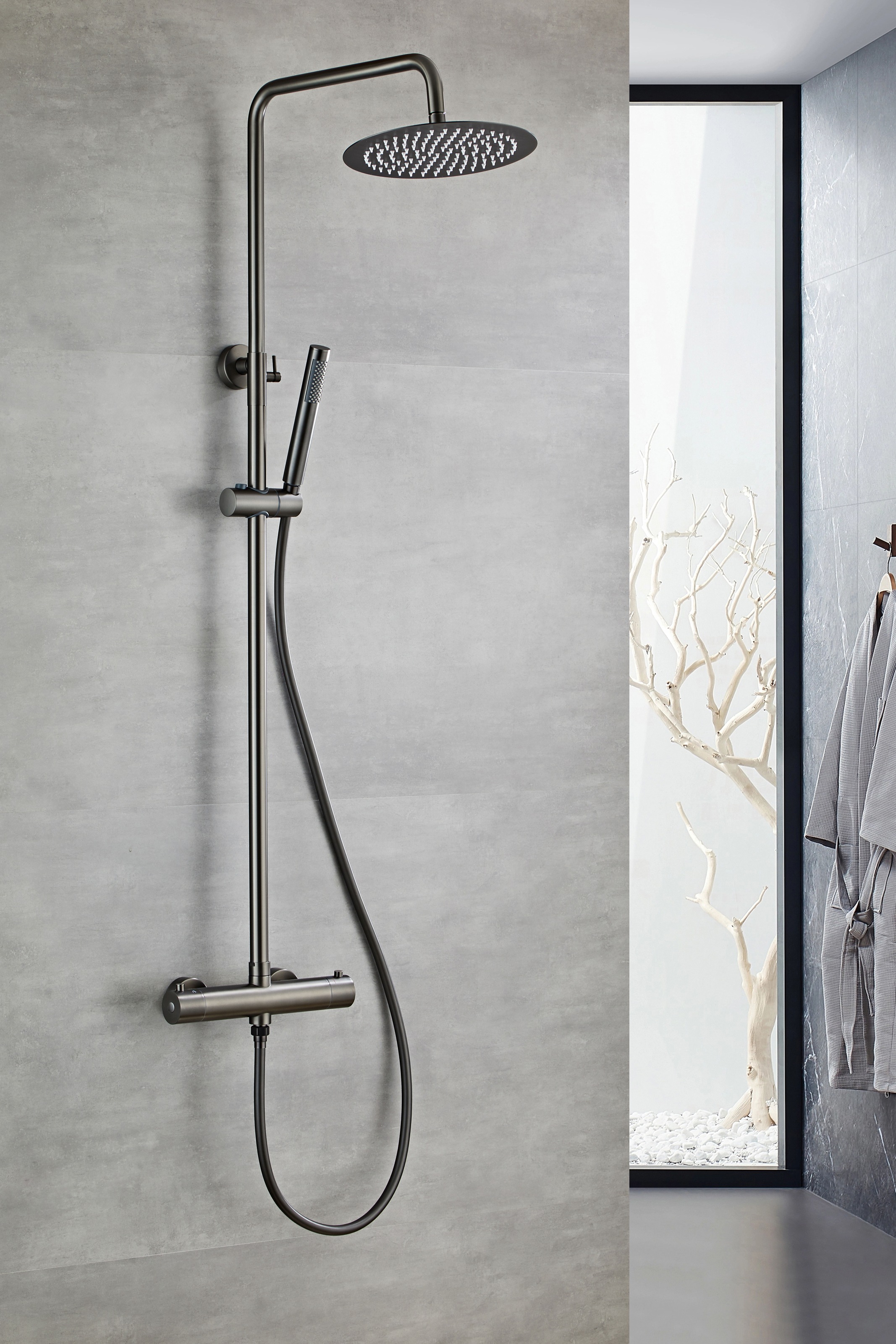 Øresund Duschsystem "Sanddorn" Set, Überkopfbrause, Regendusche Wellnessdus günstig online kaufen