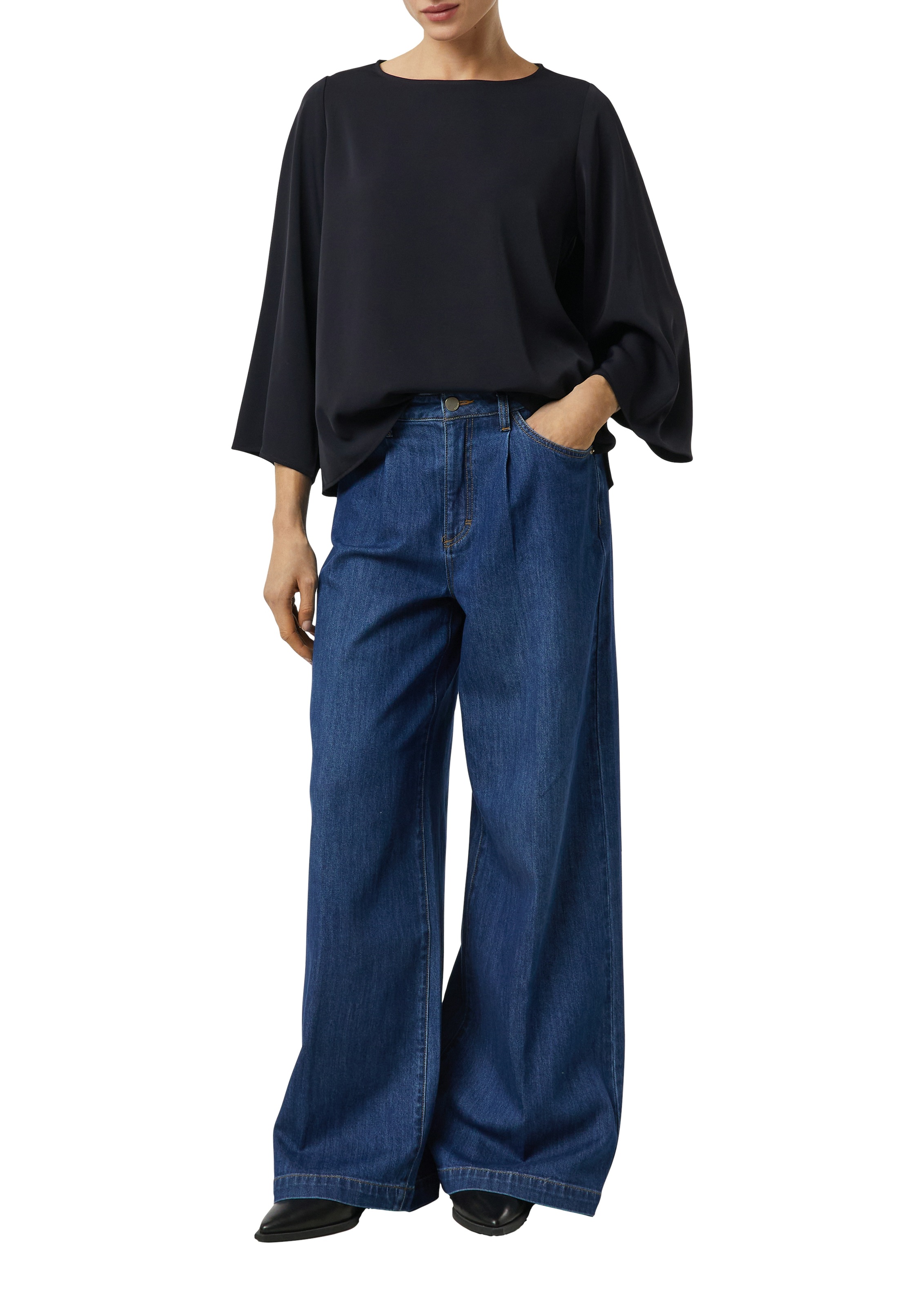 Comma Shirtbluse 3/4-Arm mit weiten Ärmeln günstig online kaufen