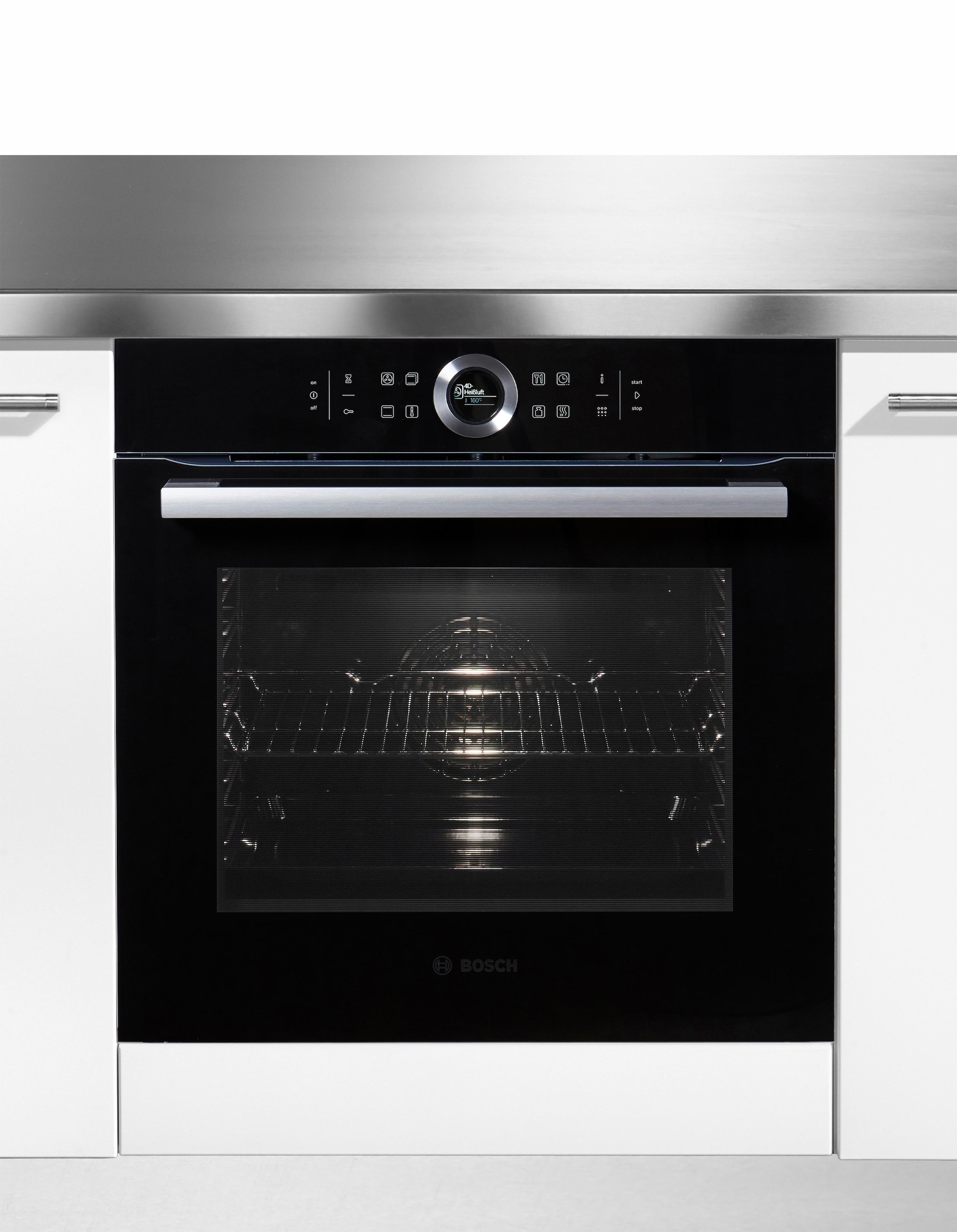 BOSCH Pyrolyse Backofen »HBG675BB1«, Serie 8, HBG675BB1, mit Teleskopauszug nachrüstbar, Pyrolyse-Selbstreinigung, mit AutoPilot