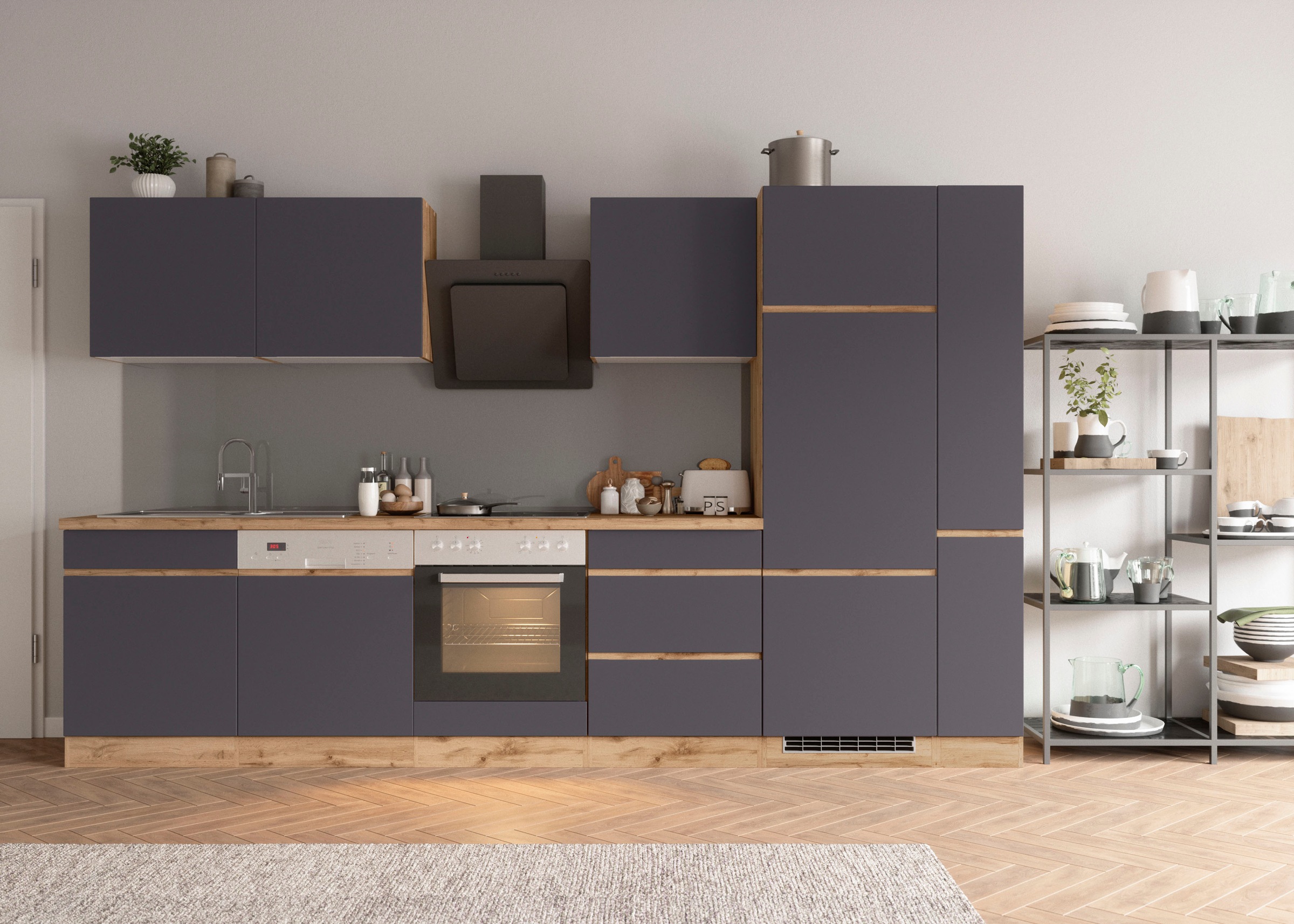 KOCHSTATION Küchenzeile "KS-Riesa" Stellbreite 330 cm, wahlweise mit oder o günstig online kaufen