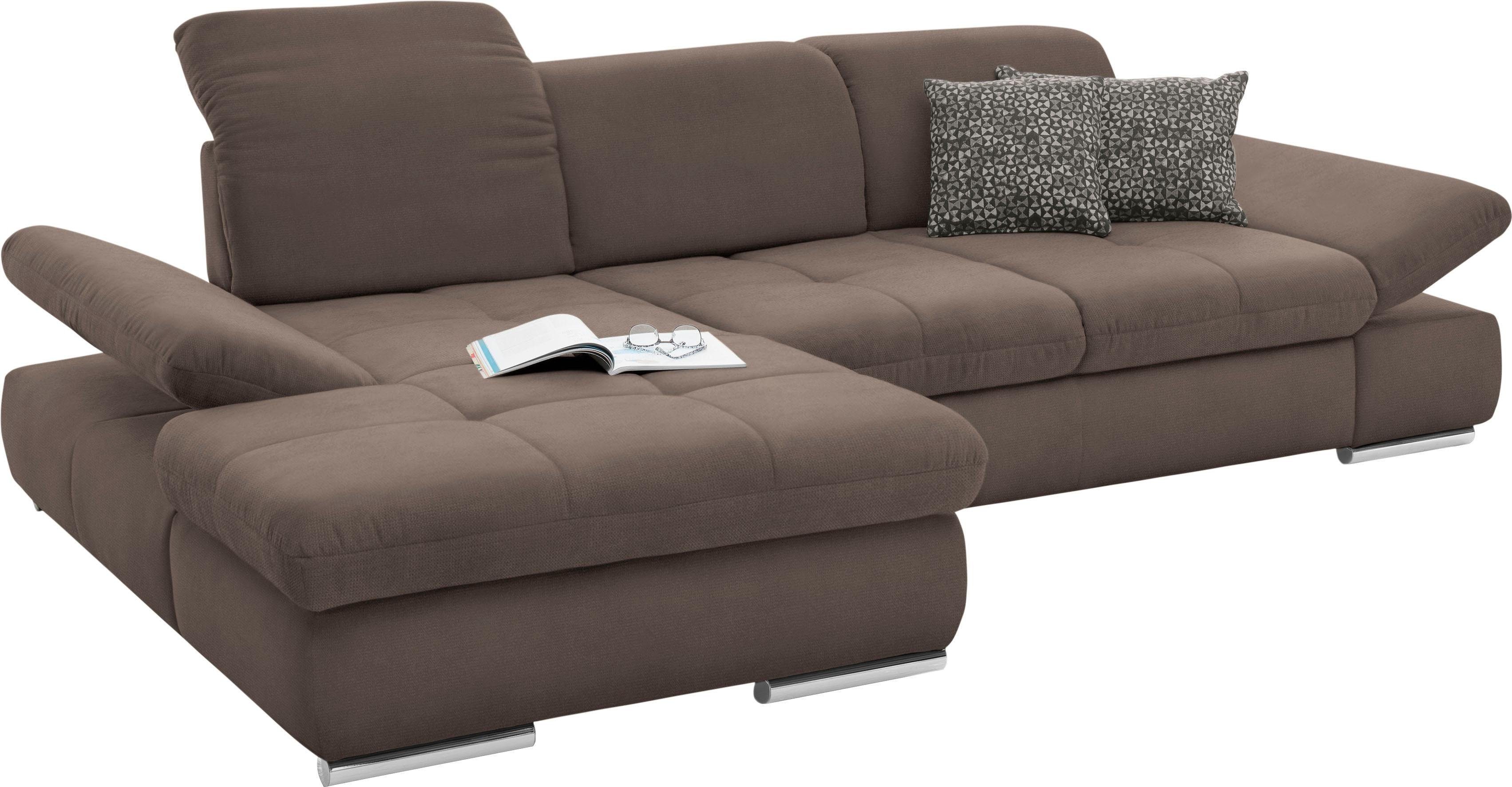 Thumbnail - set one by Musterring Ecksofa "SO4100 V", mit verstellbaren Kopfteilen, wahlweise mit Funktionen, Cord-Bezug