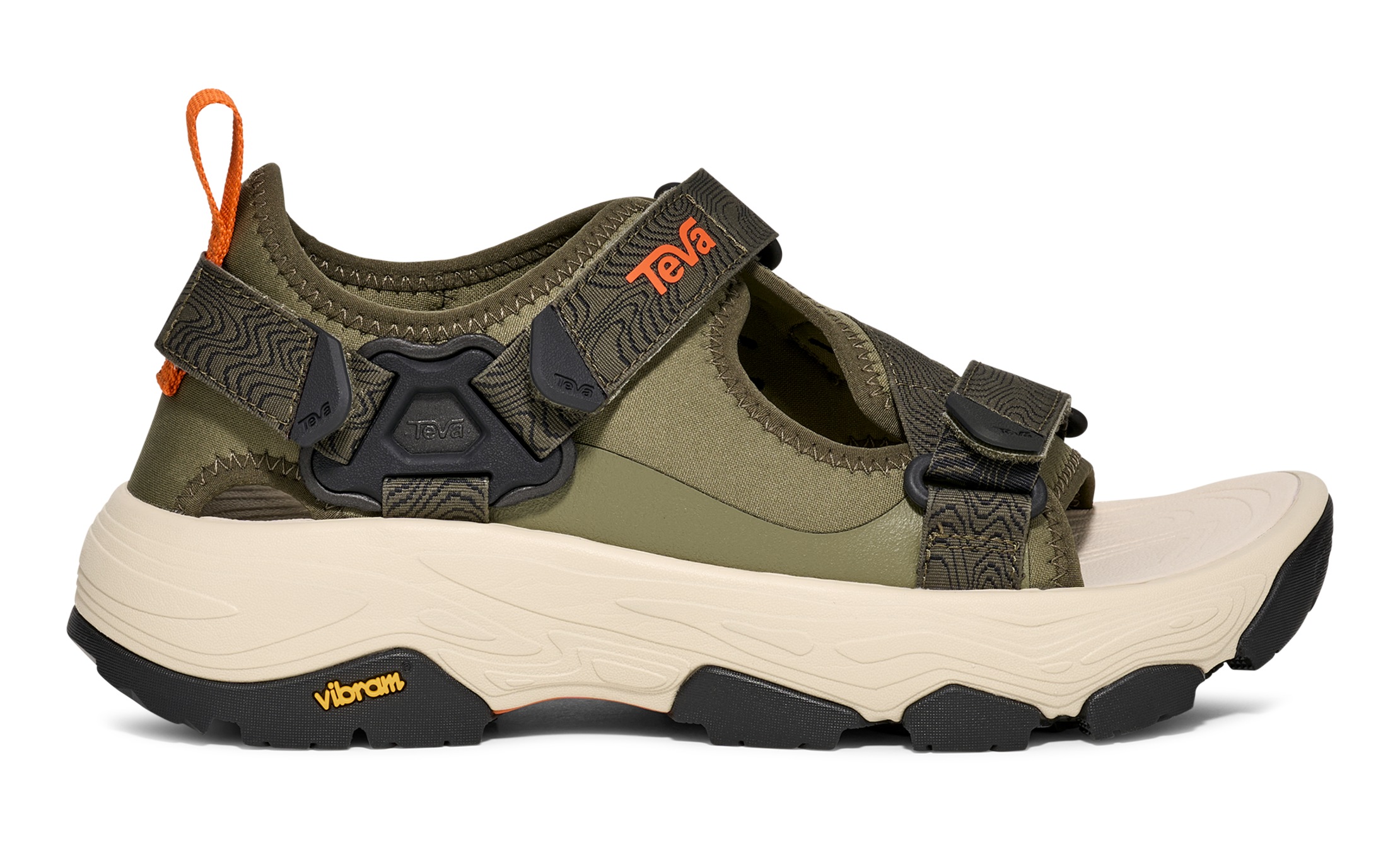 Teva Sandale "GRANDVIEW MAX SANDAL MEN" mit Vibram Sohle, mit Gummi-Laufsohle, atmungsaktiv