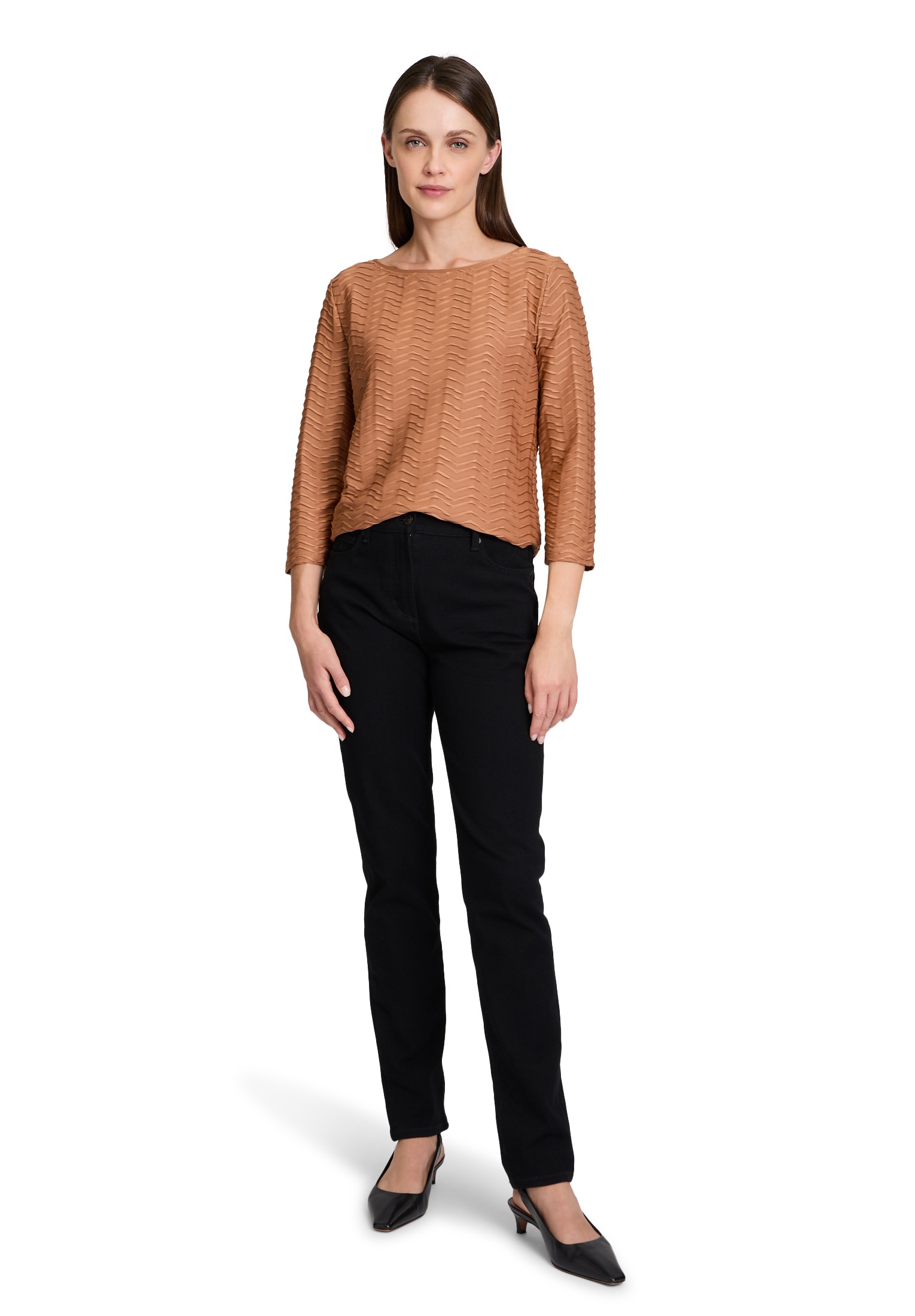 Betty Barclay 3/4-Arm-Shirt »Betty Barclay Damen Strukturshirt mit U-Boot-Ausschnitt«, (1 tlg.), Material
