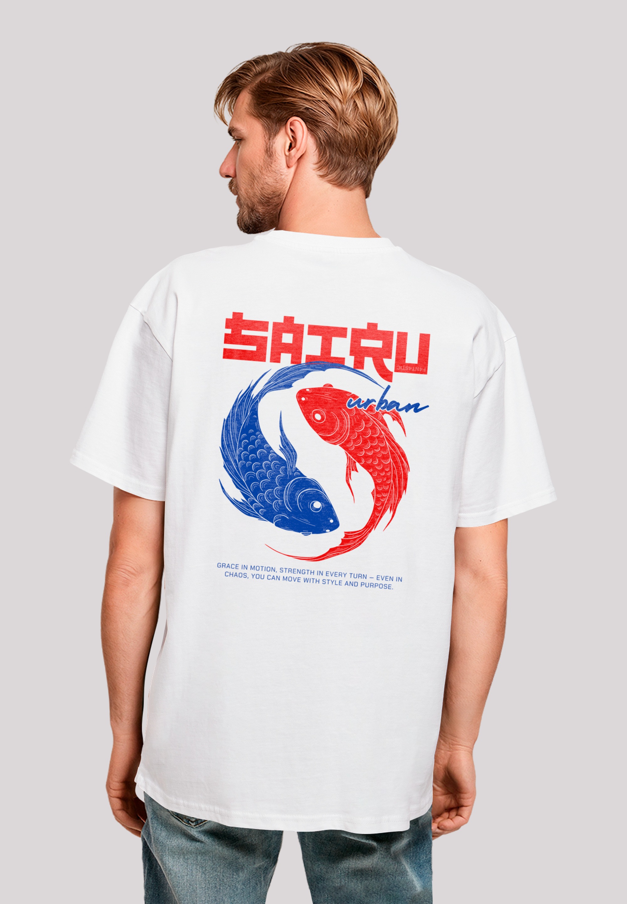 F4NT4STIC T-Shirt »Koi Fish Japan Streetstyle«, Japan Streetwear Styles