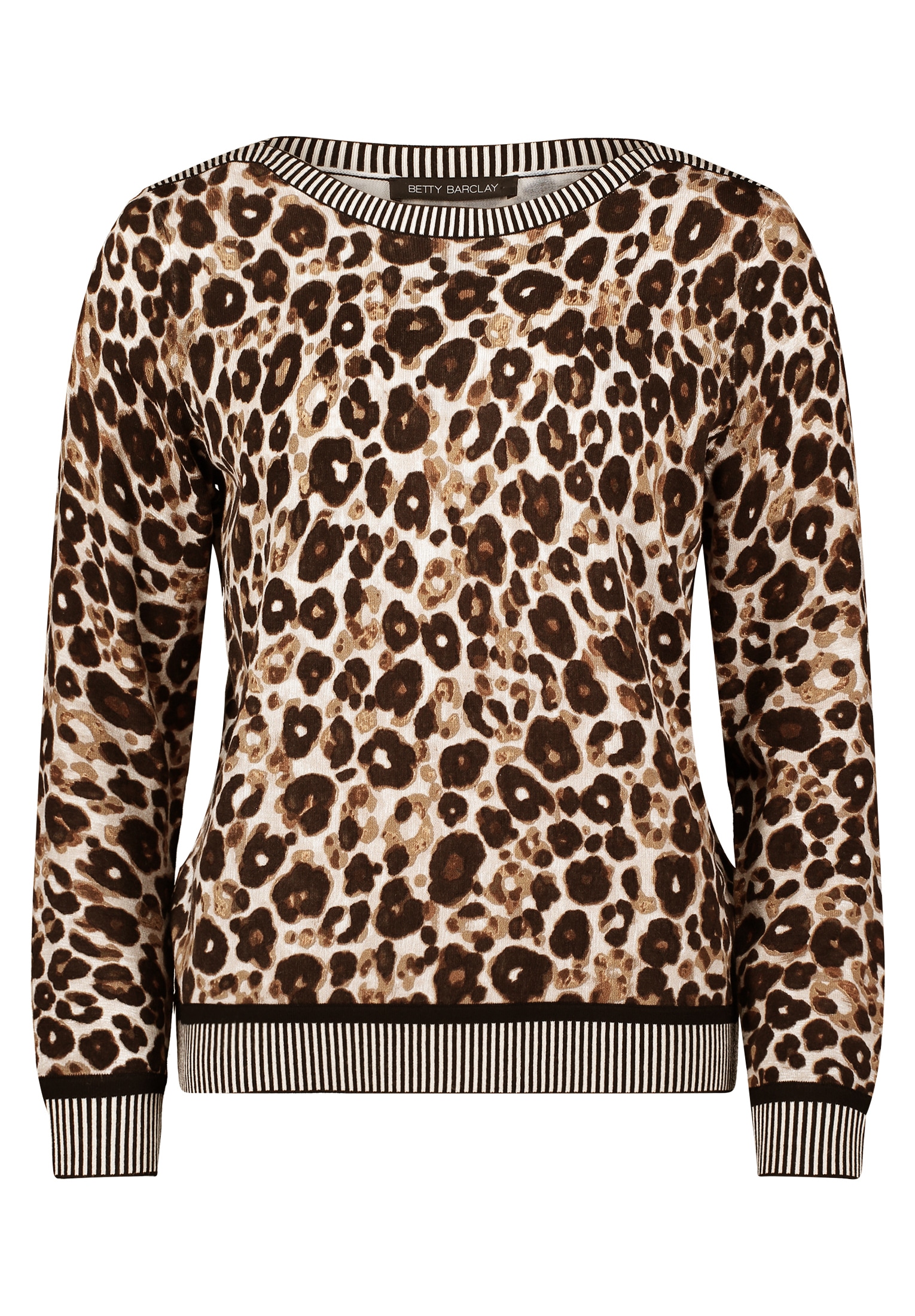 Betty Barclay Strickpullover »Damen Strickpullover mit Animalprint« 1 Stk. tlg.
