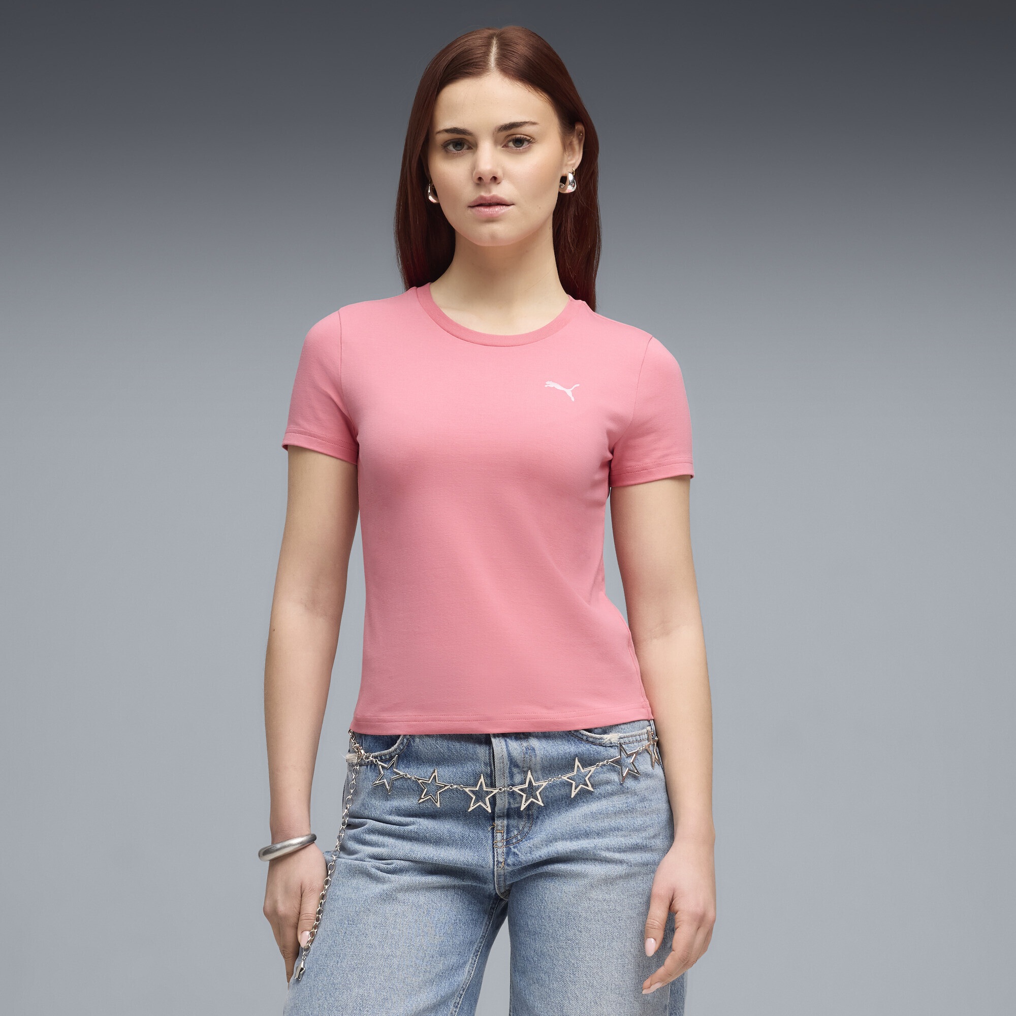PUMA T-Shirt "Essentials Slim T-Shirt Damen" günstig online kaufen