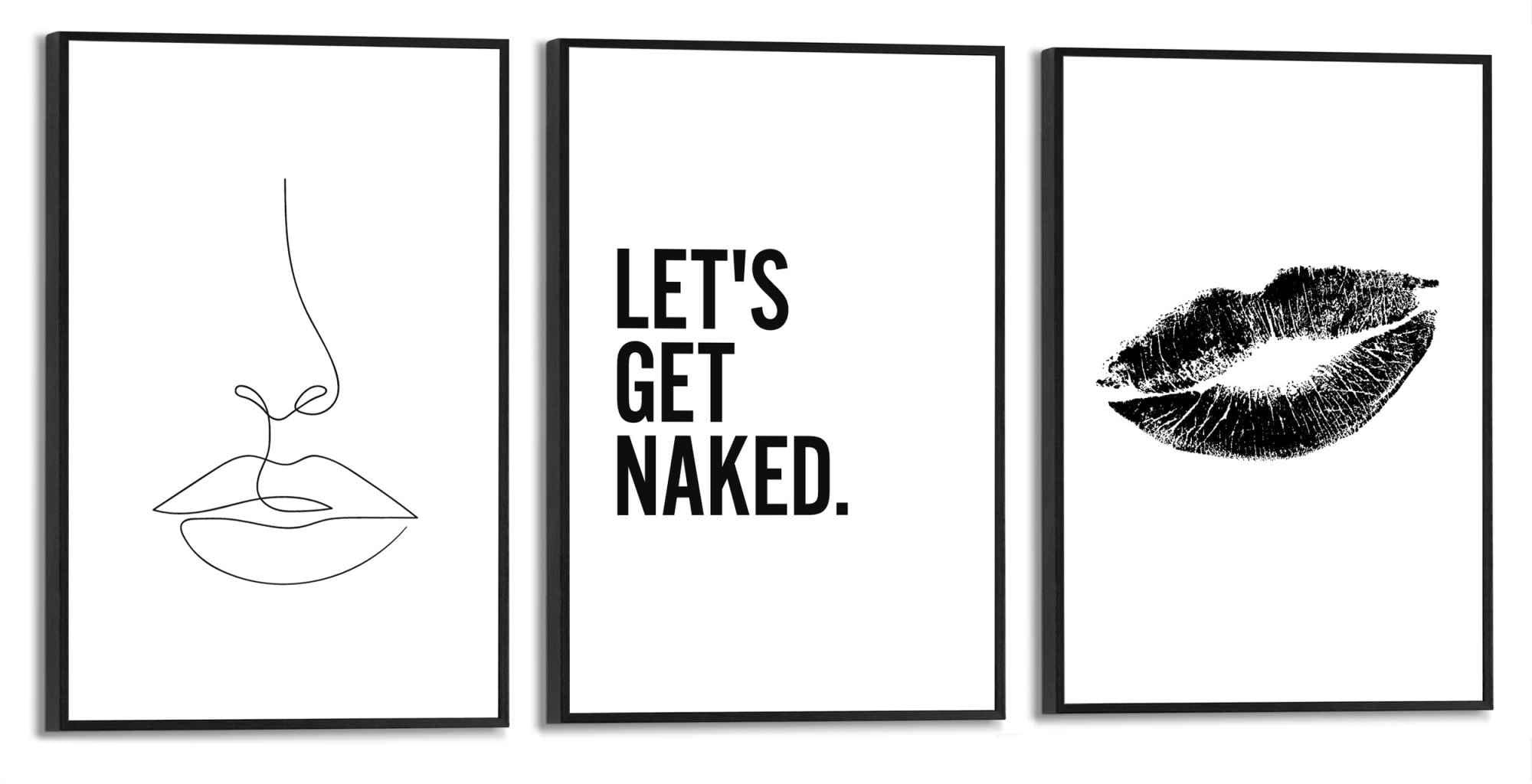 Reinders Wandbild "Frau Zitat - Linienzeichnung - Modern - Text - Trendy" 3 günstig online kaufen