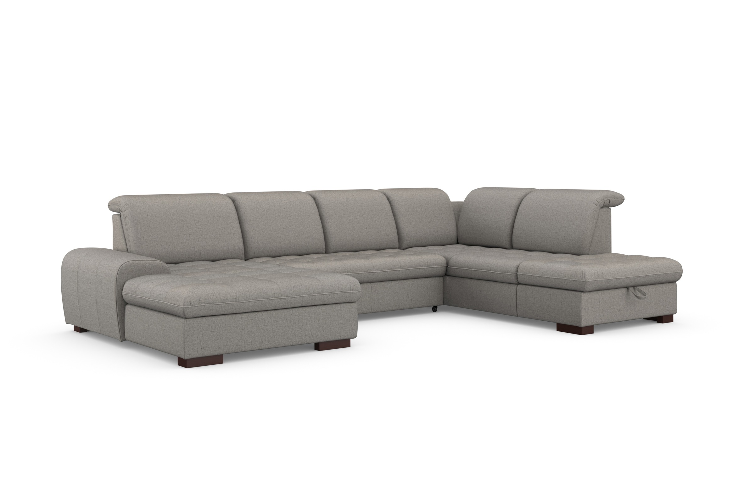 sit&more Wohnlandschaft »Luxor U-Form«, wahlweise mit Bettfunktion, Bettkasten und Kopfteilverstellung