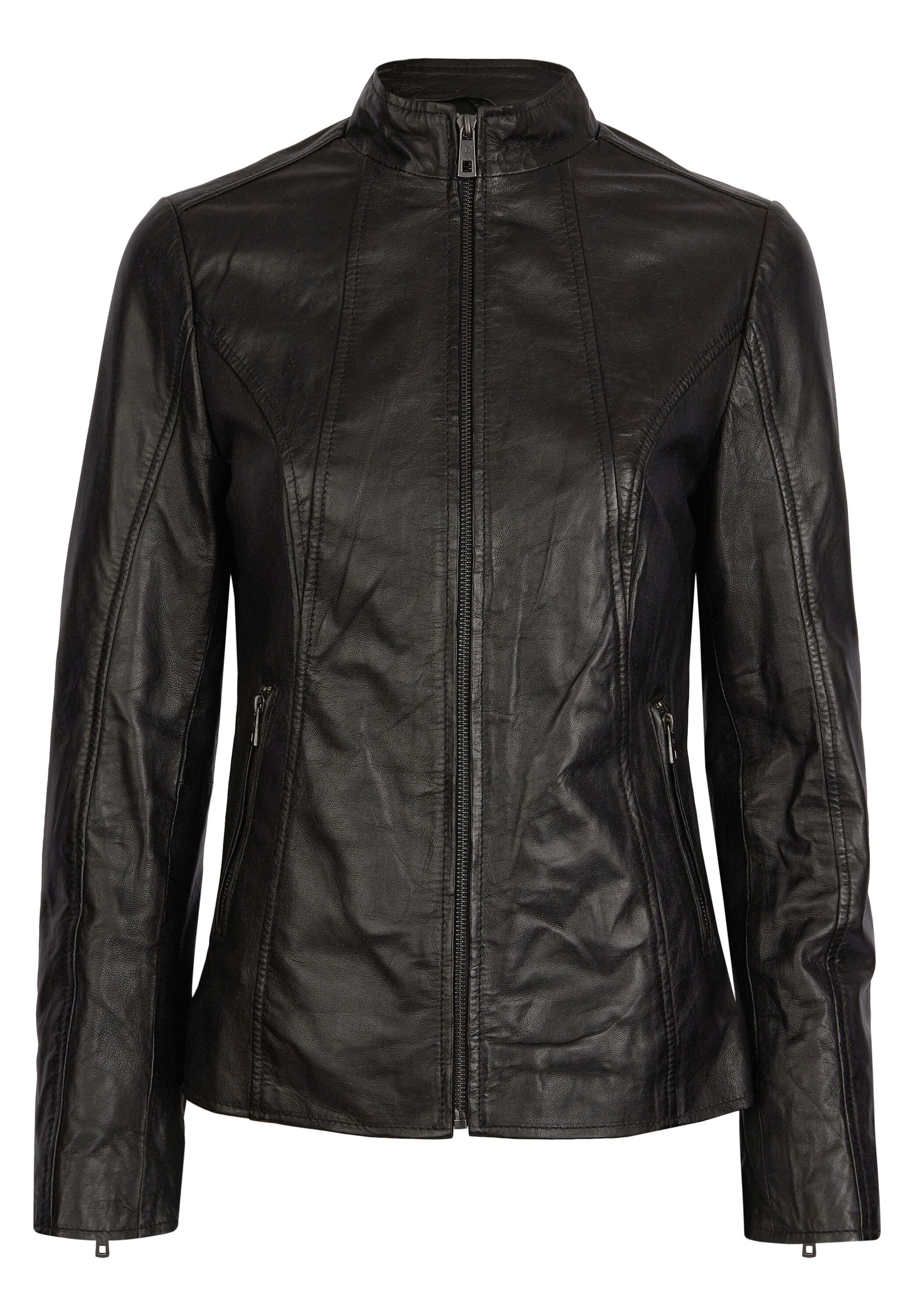 bugatti Lederjacke "BULady-109" ohne Kapuze aus weichem Leder