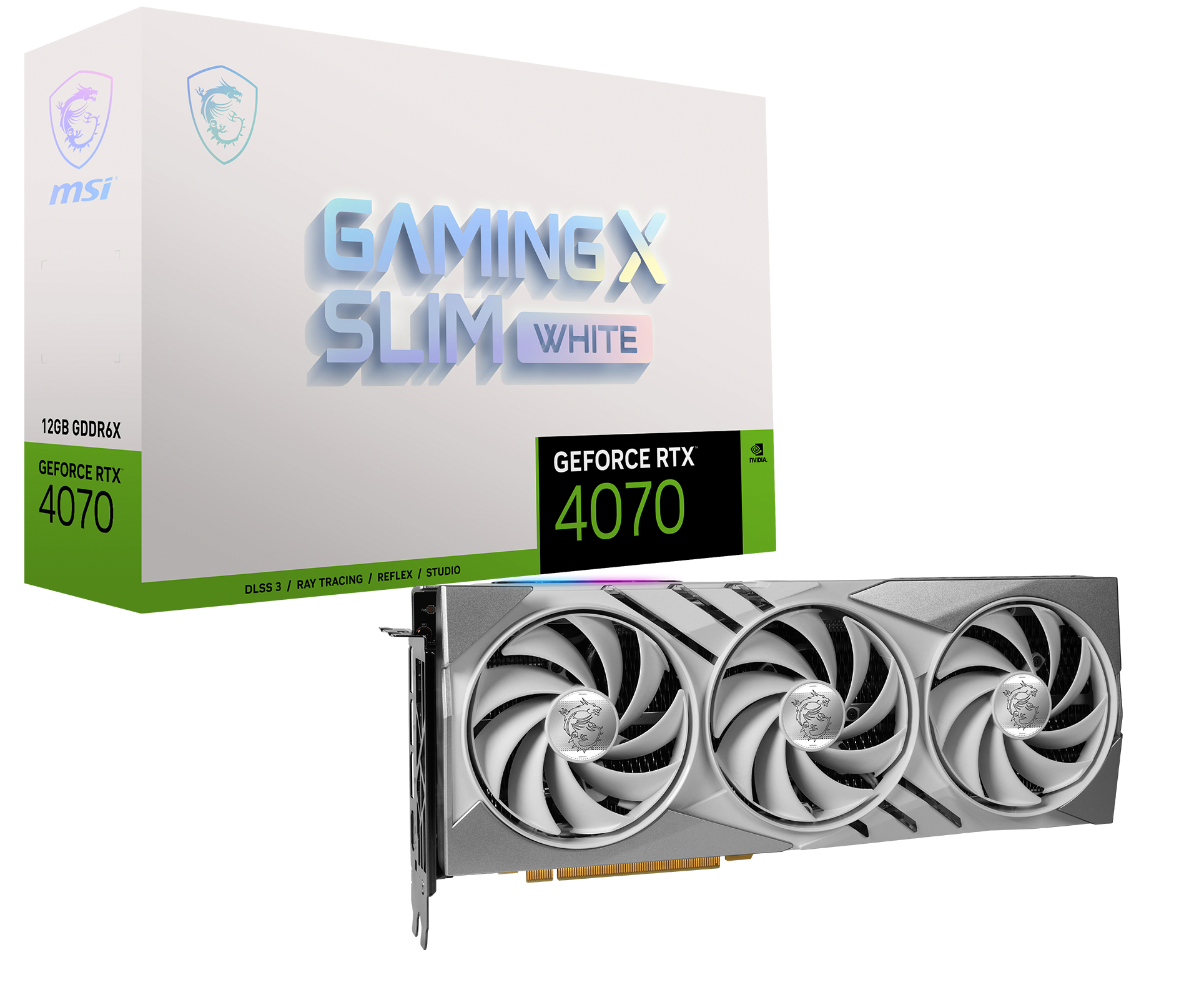 MSI Grafikkarte »GeForce RTX 4070 GAMING X SLIM WHITE 12G«, 12 GB ...