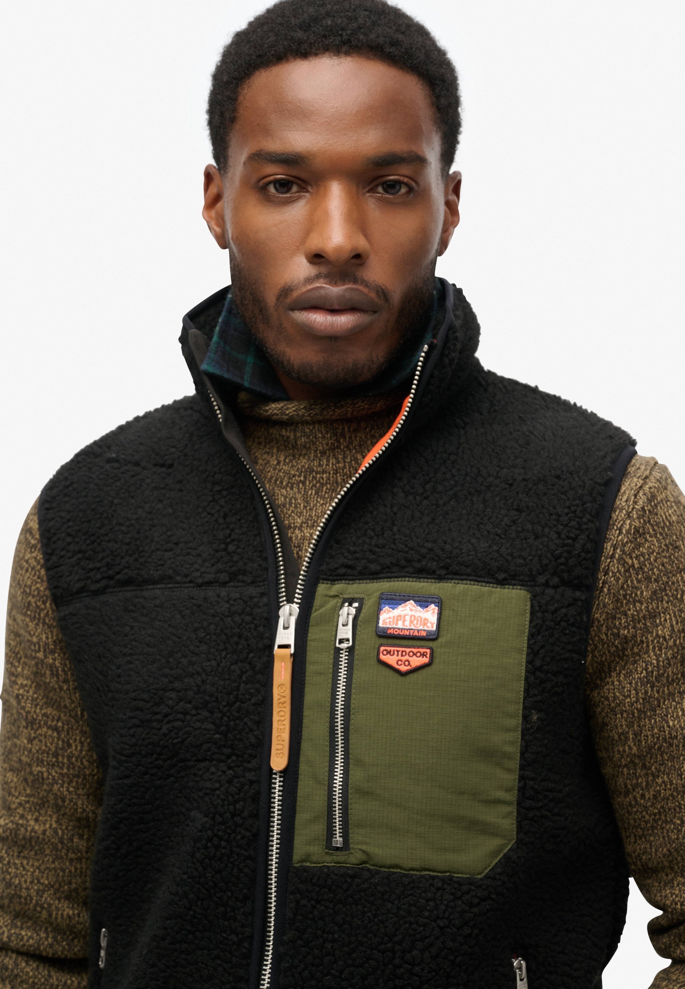 Superdry Steppweste »VINTAGE RETRO FLEECE GILET«