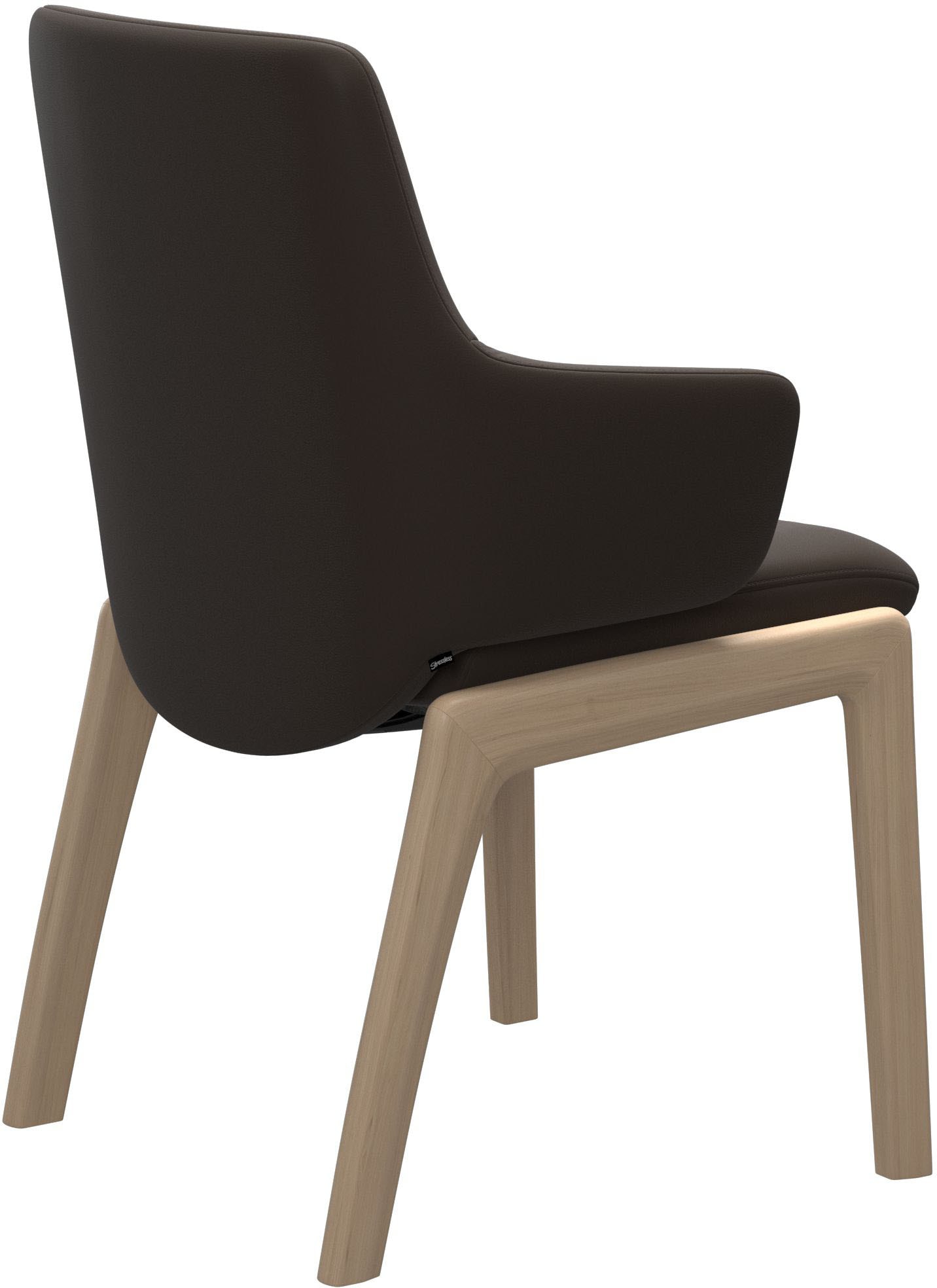 Stressless® Polsterstuhl »Laurel«, Leder BATICK, Low Back mit Armlehne, Größe L, mit abgerundeten Beinen in Walnuss